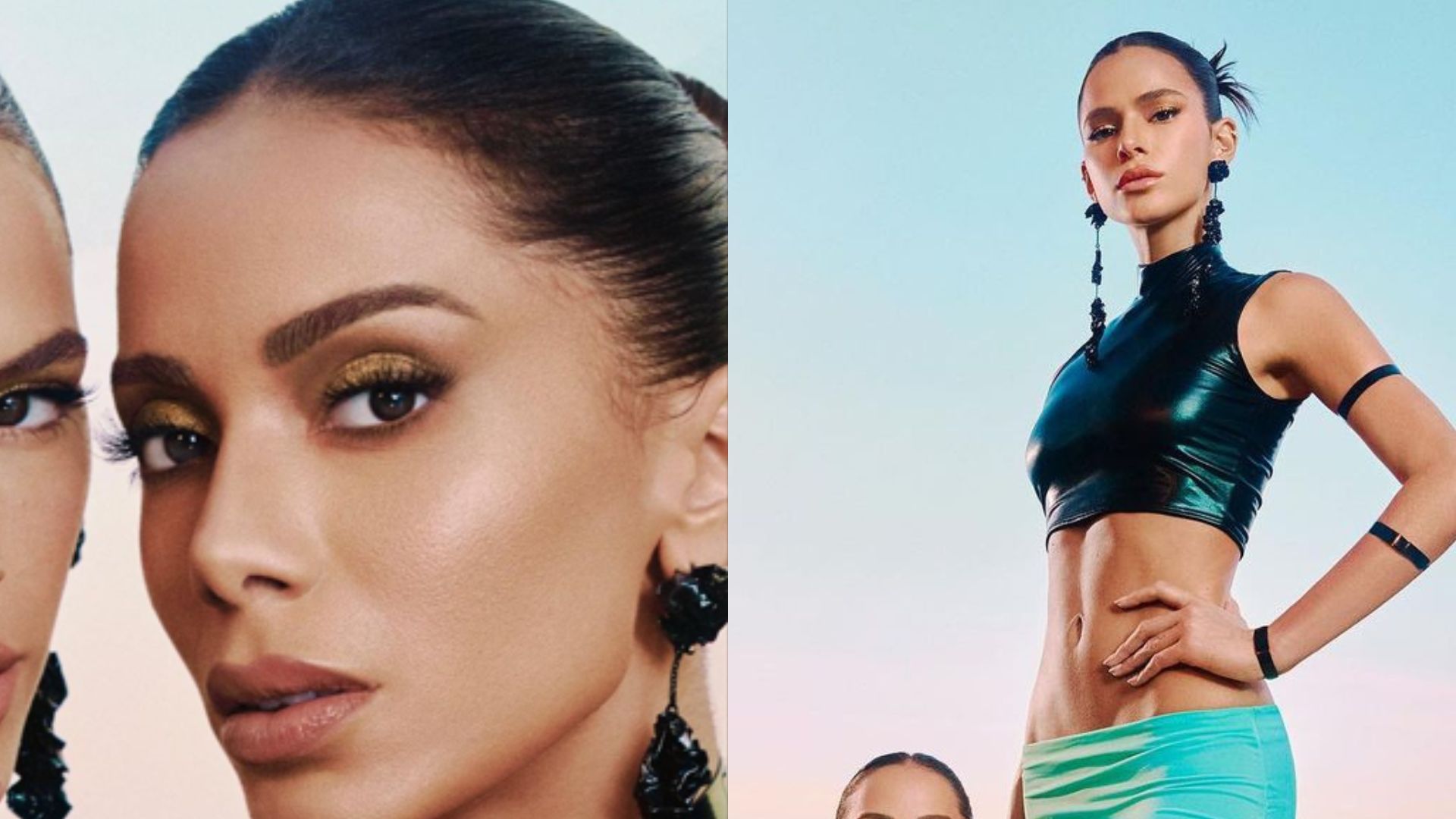Anitta e Bruna Marquezine posam juntas e deixam briga de lado: “Que dupla”