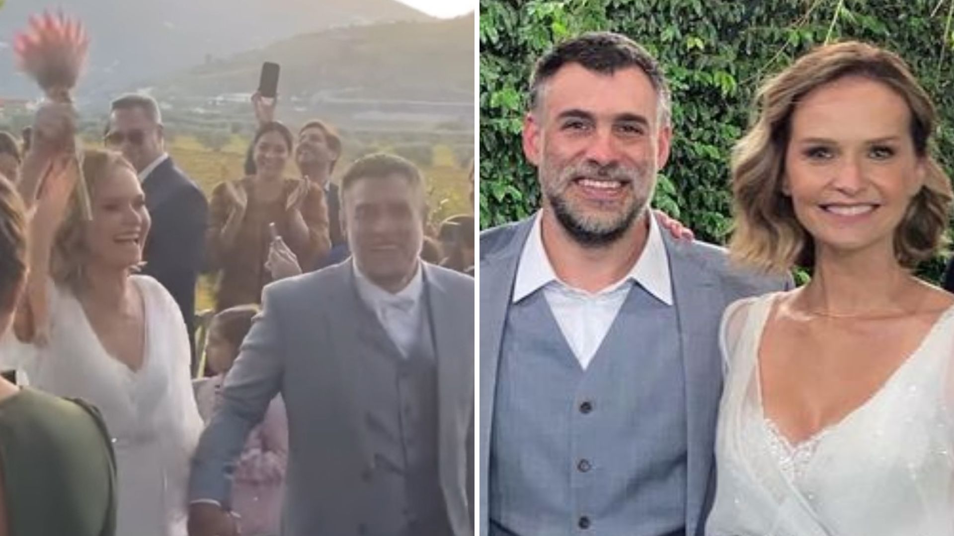 Após 14 anos juntos, Fernanda Rodrigues e Raoni Carneiro se casam em Portugal