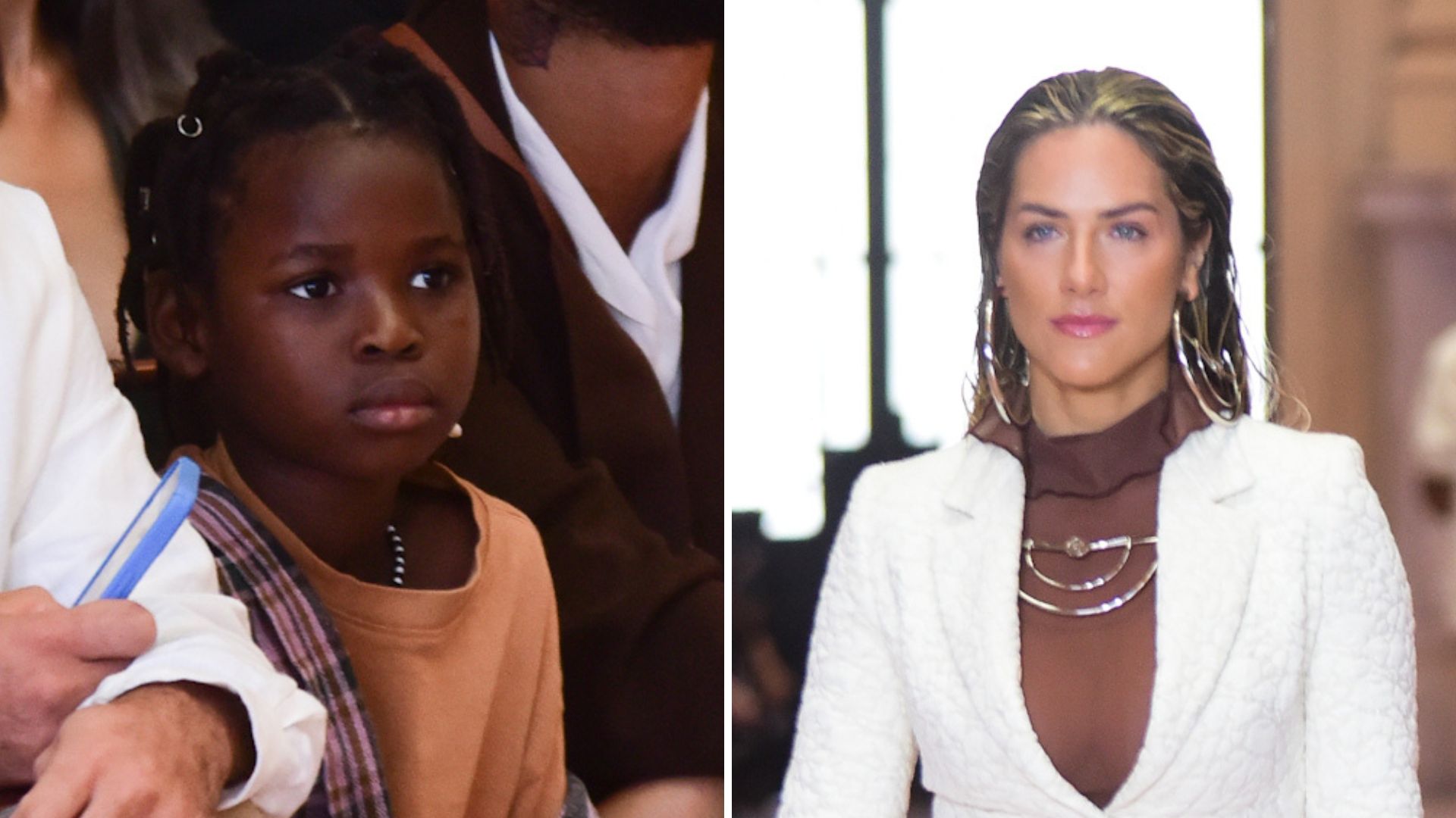 Que momento lindo! Bless fica perplexo ao ver Giovanna Ewbank em desfile de moda