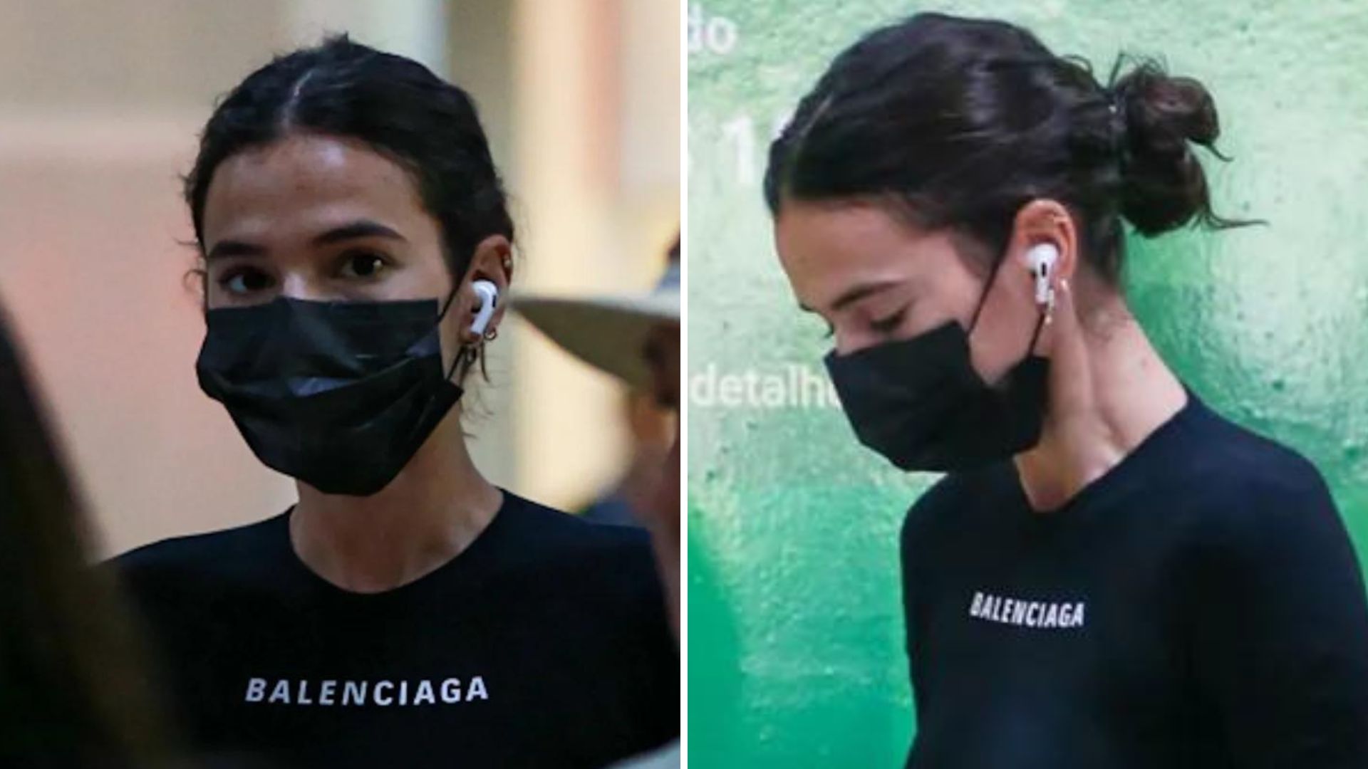 Bruna Marquezine ostenta com look nada básico em aeroporto do Rio