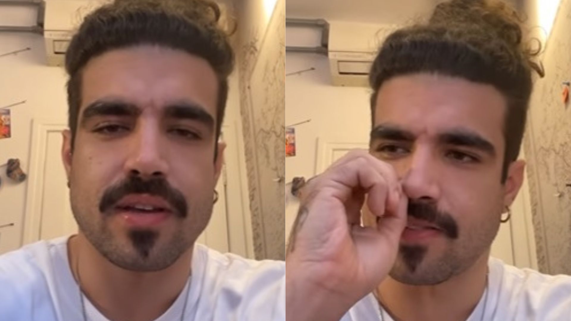 Caio Castro se pronuncia pela primeira vez após acidente de carro: “Decepcionado”