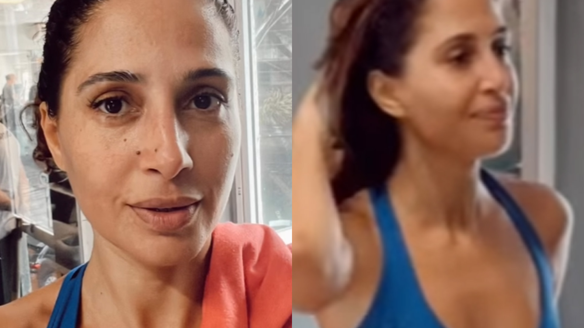 Camila Pitanga malha de top e mostra barriguinha de atleta: “Inspiração”