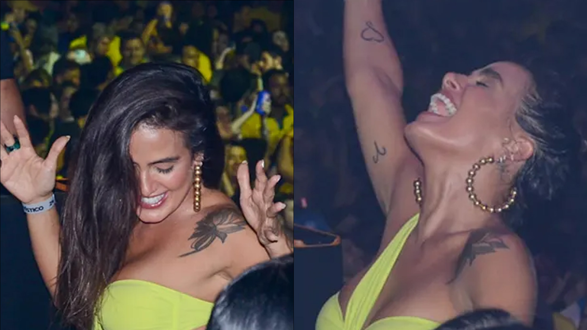 Apaixonada, ex-BBB Carol Peixinho canta e rebola muito em show de Thiaguinho