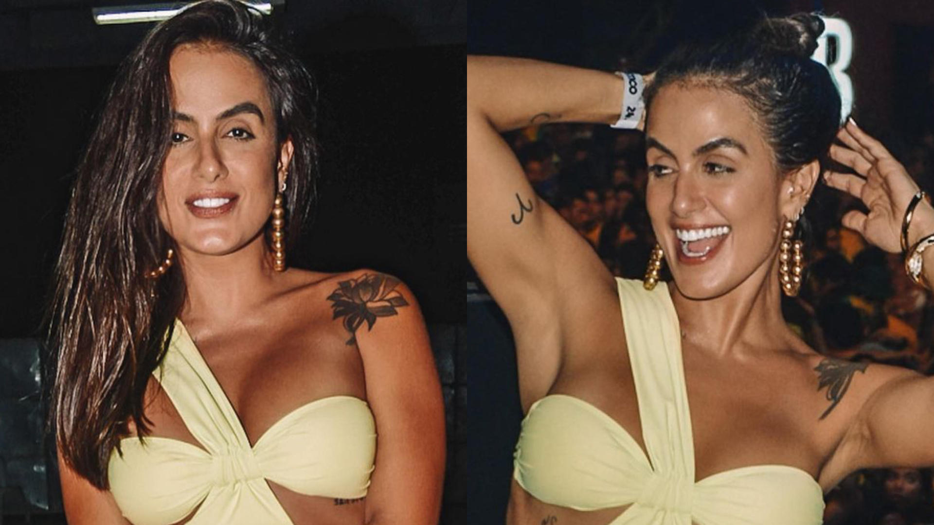 Ex-BBB Carol Peixinho aposta em vestido recortado e exibe corpão poderoso: “Linda”