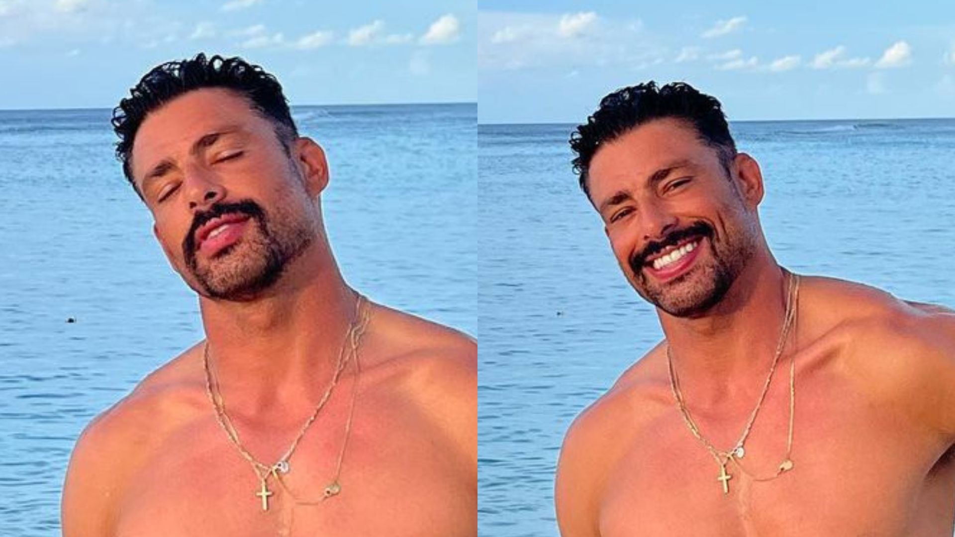 Cauã Reymond posa sem camisa mostrando corpo sarado e atrai olhares: “Surreal”