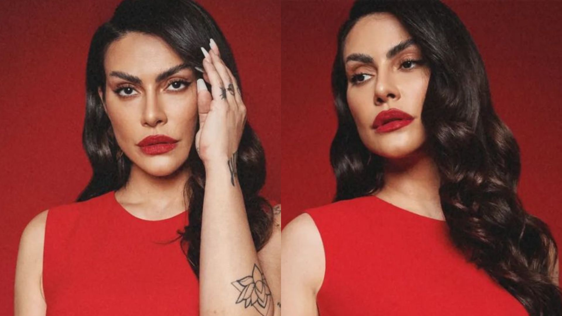 Cleo aposta em vestidinho vermelho fatal e ostenta corpo esbelto: “Poderosa”