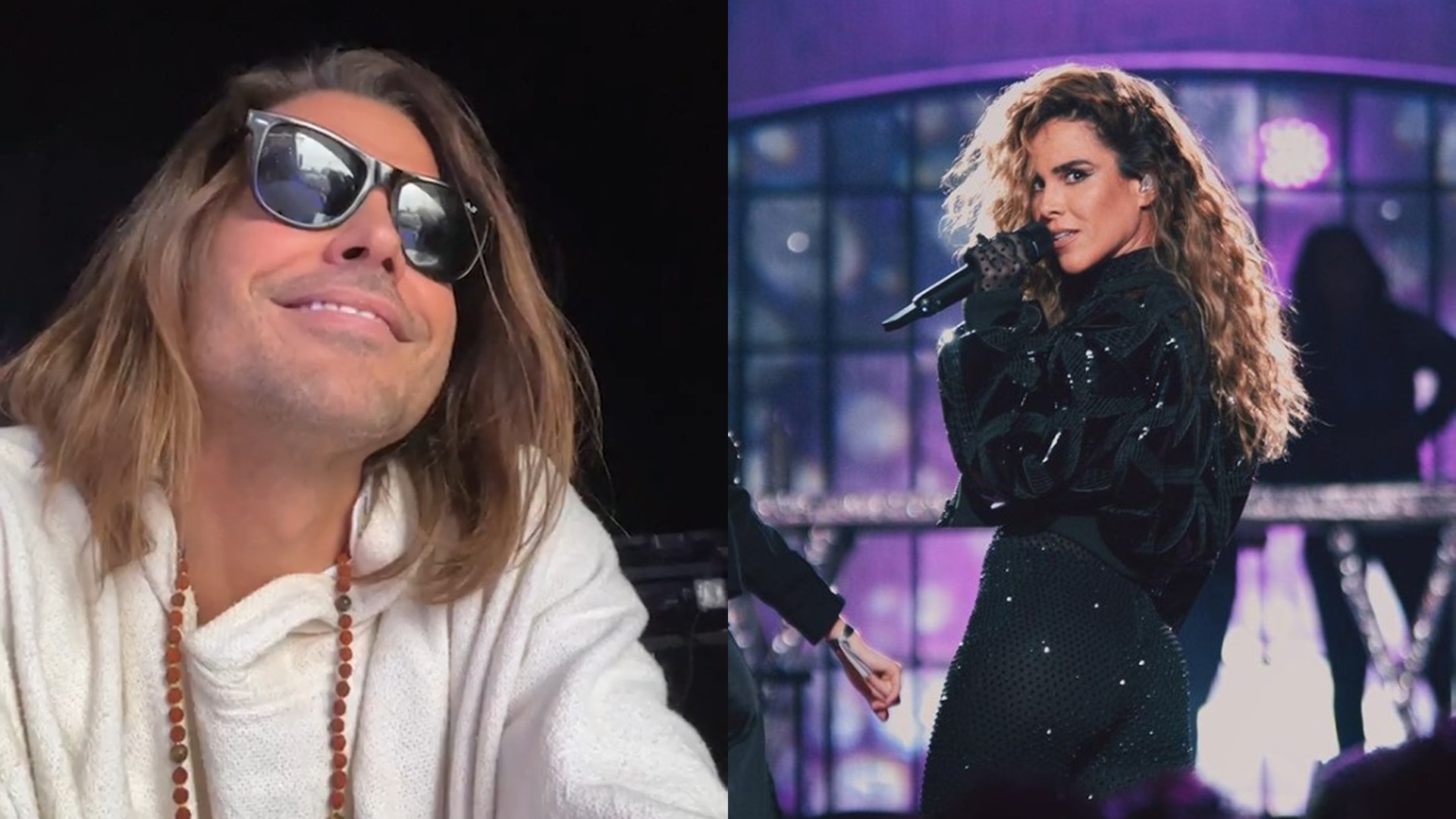 Dado Dolabella se derrete assistindo show de Wanessa do palco: “Dá pra ver a baba?”