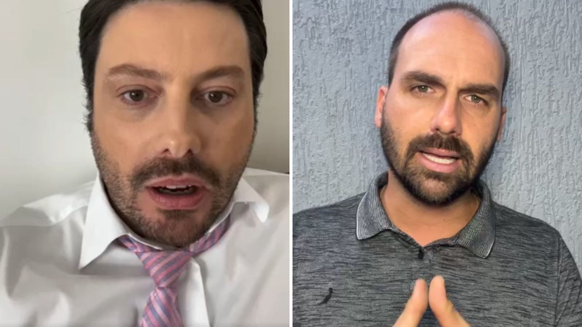 Danilo Gentili perde a paciência com Eduardo Bolsonaro e pisa: “Vai trabalhar, vagab*ndo”