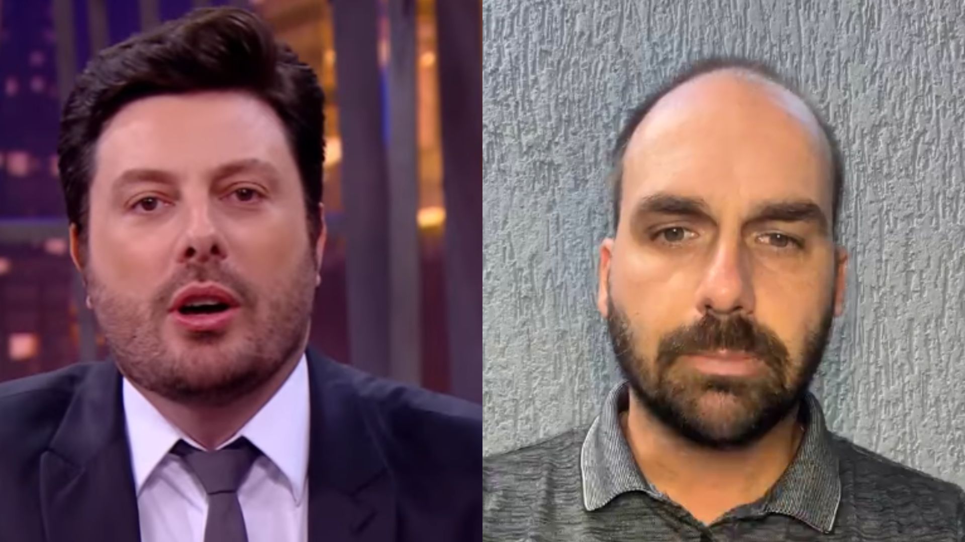 Danilo Gentili ridiculariza desculpa de Eduardo Bolsonaro por estar na sede da Copa: “Boçal”