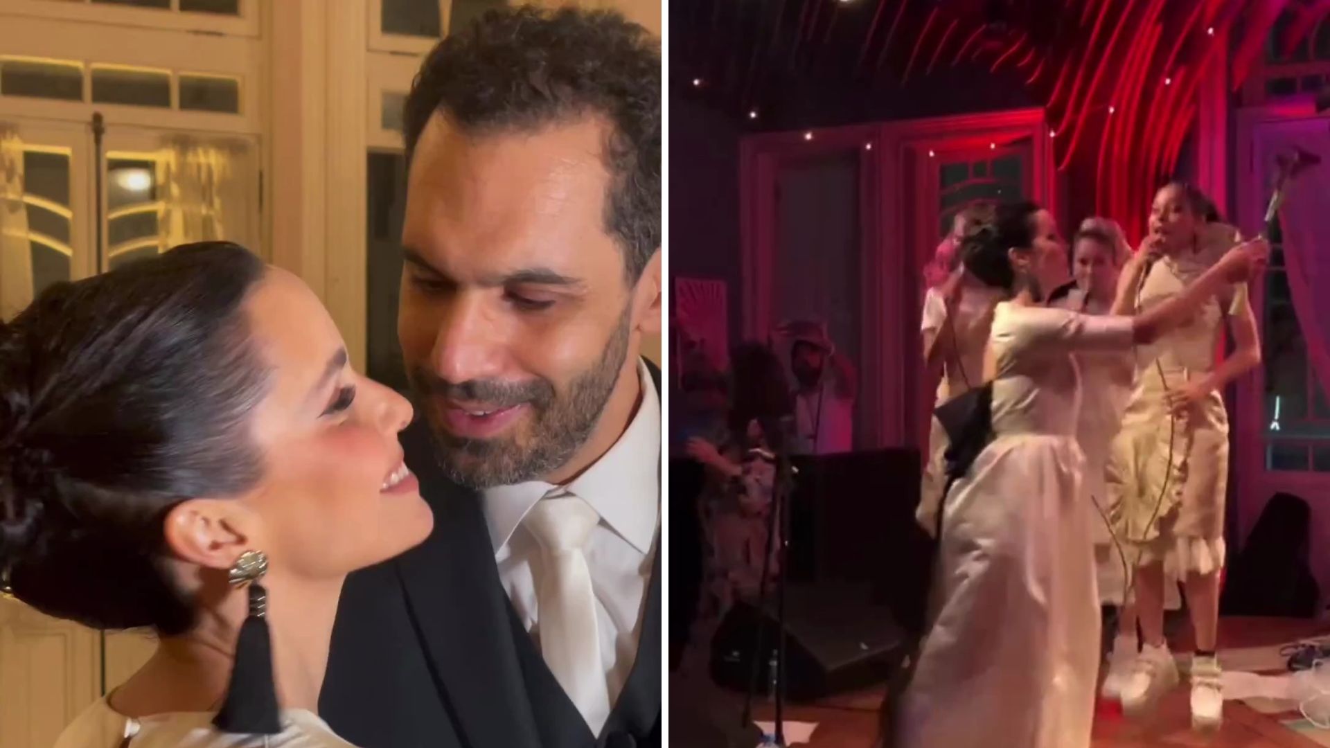 Débora Falabella mostra detalhes de casamento com Fernando Fraiha: “Cerimônia maluca”