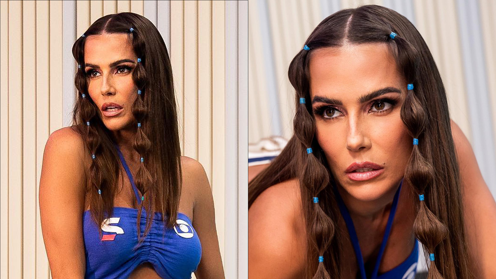 Só de top, Deborah Secco abaixa calça no limite e deixa cueca escapar: “Sensual”
