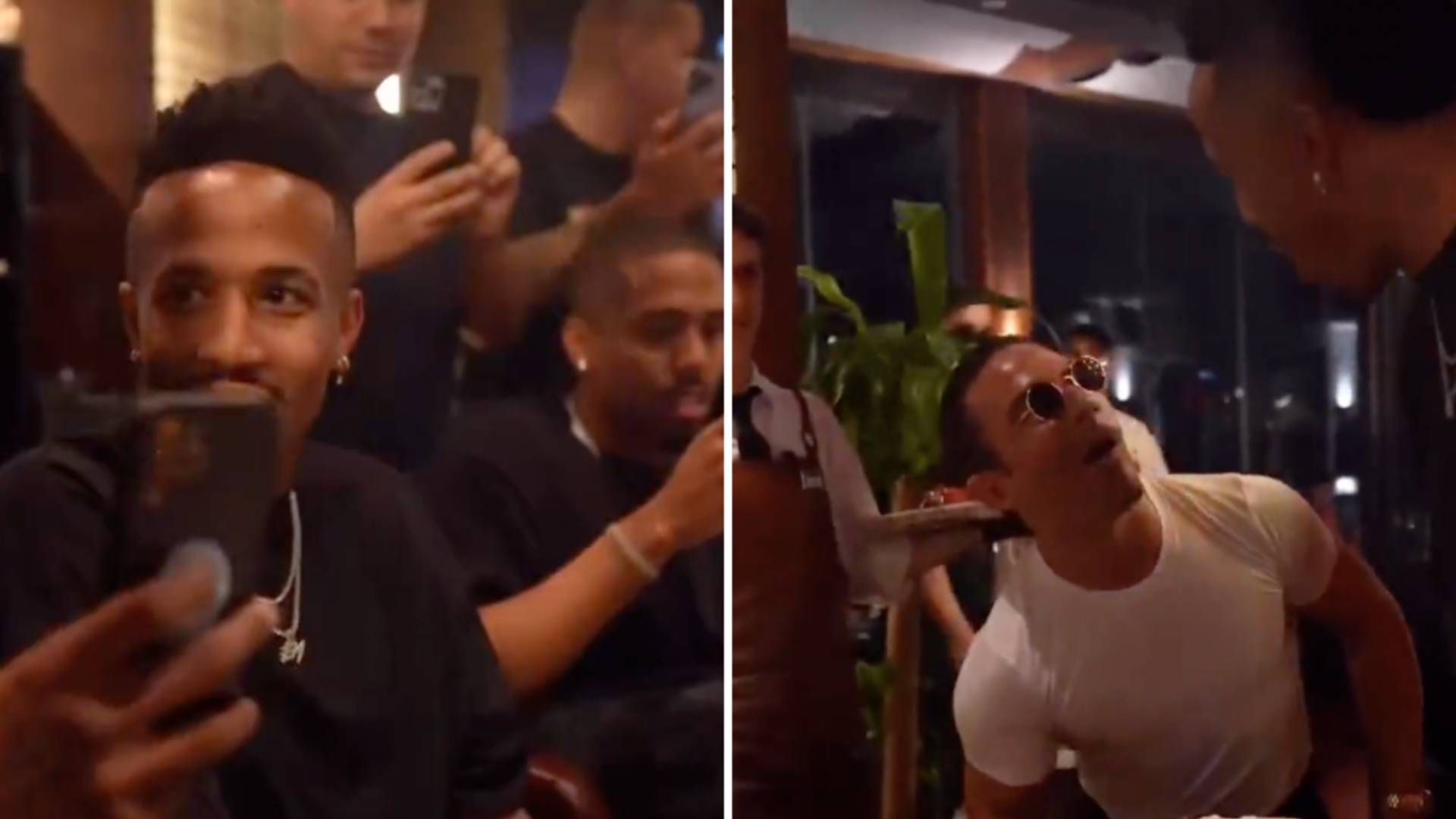 E a pensão? Éder Militão é flagrado comendo bife com folha de ouro em churrascaria no Catar