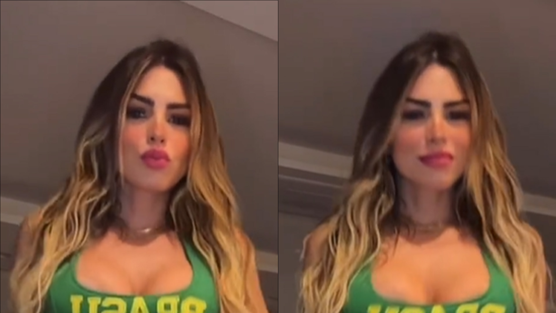 Erika Schneider elege top apertadinho e deixa corpaço explodindo: “Sem palavras”