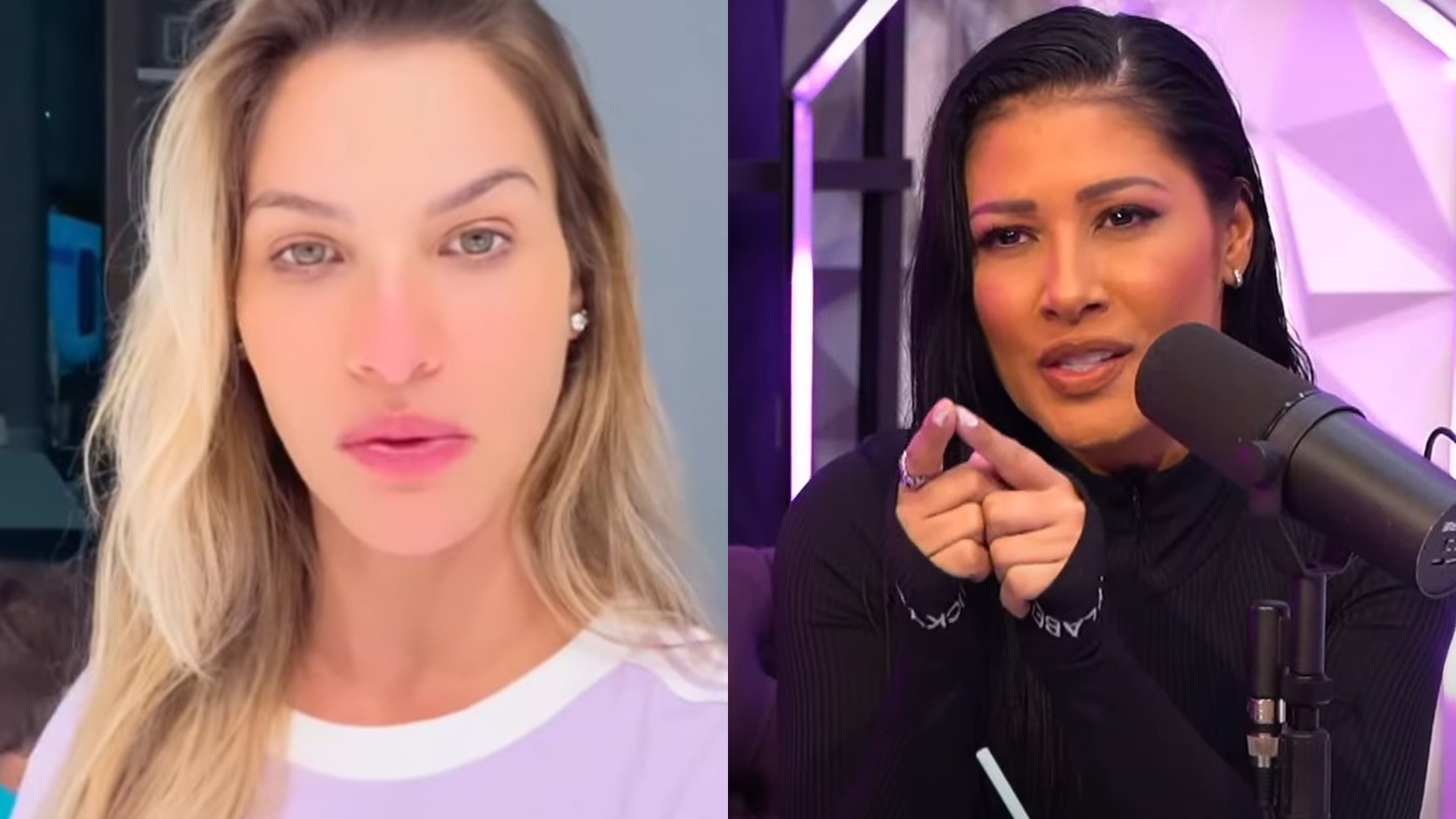É treta! Esposa de Gusttavo Lima desmente Simaria em público: “Só pode estar zoando”