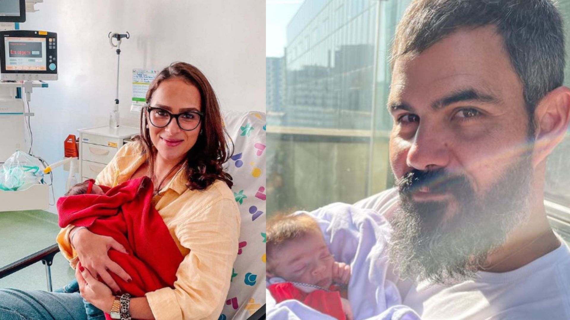 Esposa de Juliano Cazarré retorna ao hospital para ficar com filha internada: “Tesouro”