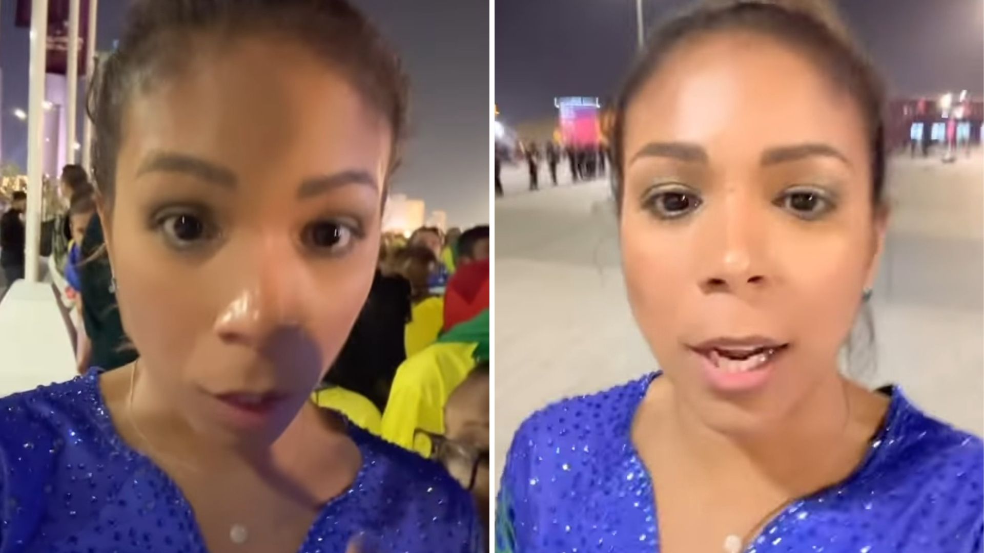Esposa de Thiago Silva, Belle Silva tem bandeira barrada em jogo do Brasil: “Palhaçada”