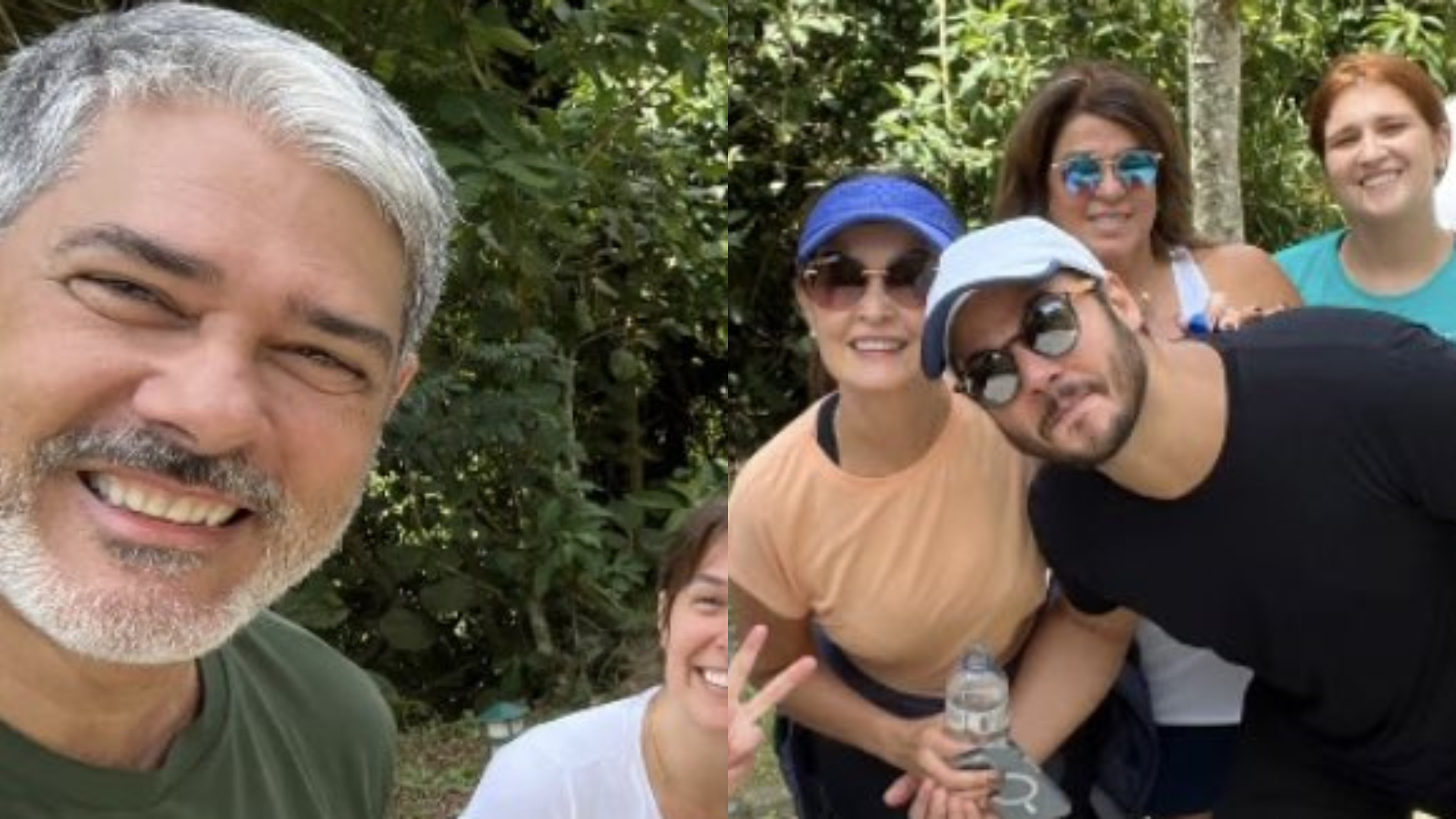 Fátima Bernardes e William Bonner se reencontram durante caminhada: “Maturidade”