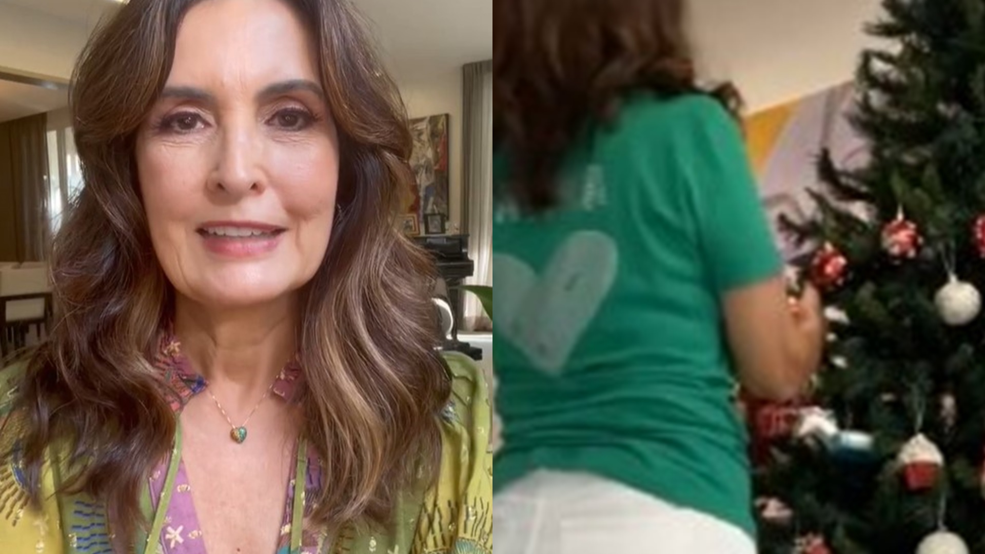 Fátima Bernardes encanta fãs ao exibir montagem de árvore-de-natal luxuosa: “Vamos!”