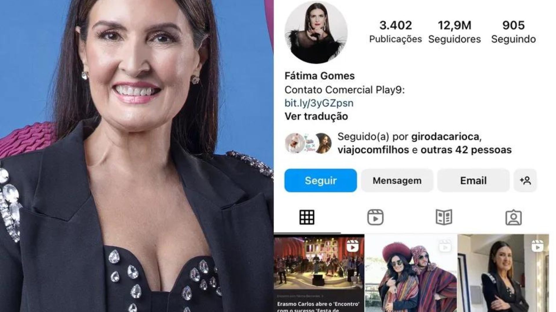Casou? Fátima Bernardes se explica após mudar usar outro sobrenome nas redes sociais