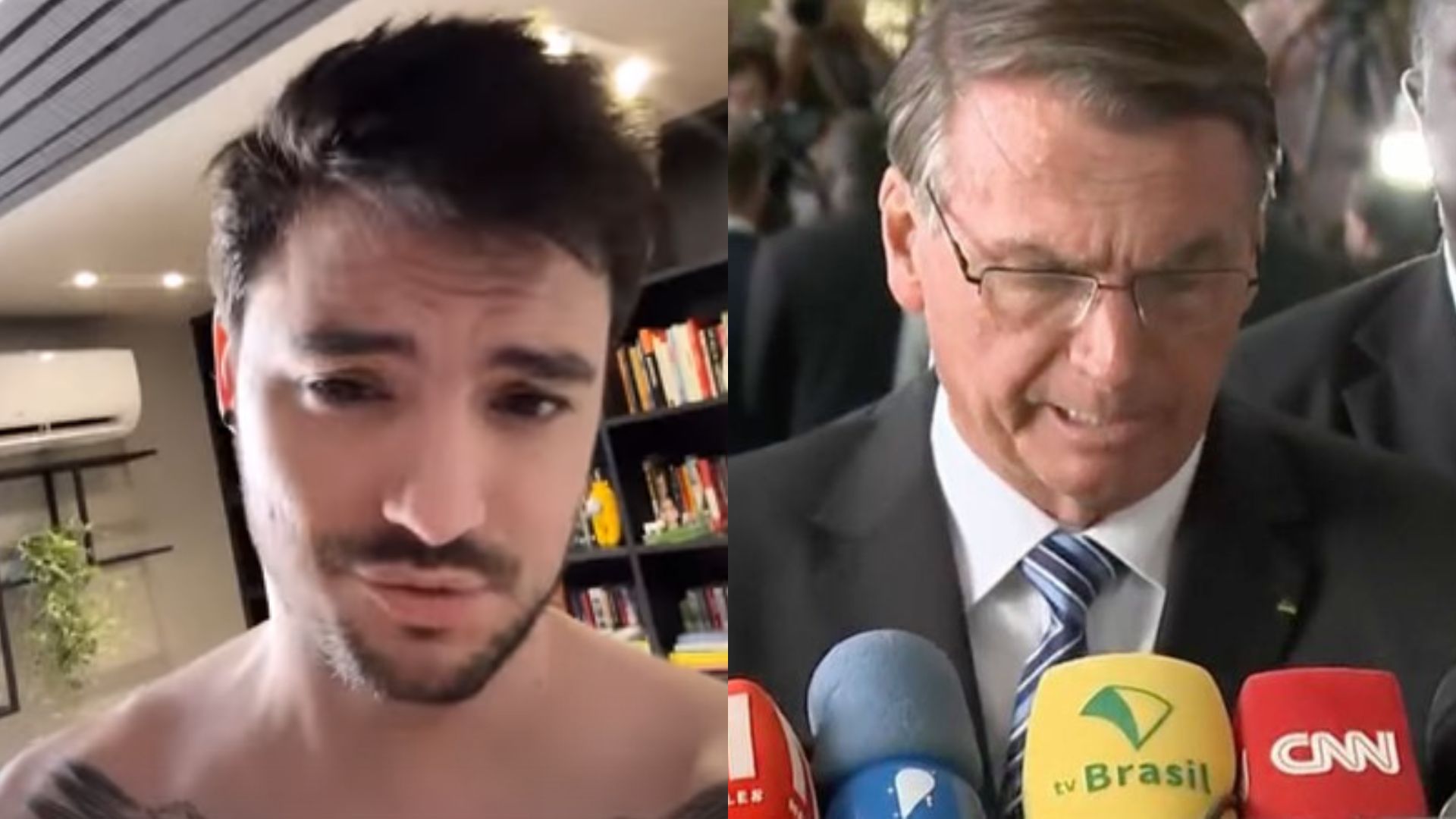Felipe Neto detona discurso relâmpago de Bolsonaro após derrota: “Patético”
