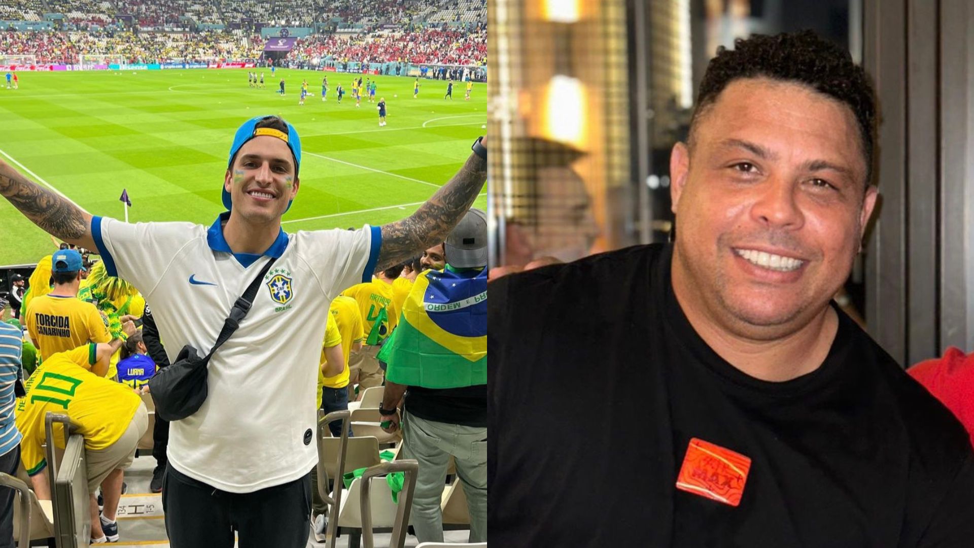 Felipe Prior tem encontro inesperado com Ronaldo Fenômeno no Catar: “Valeu a viagem”