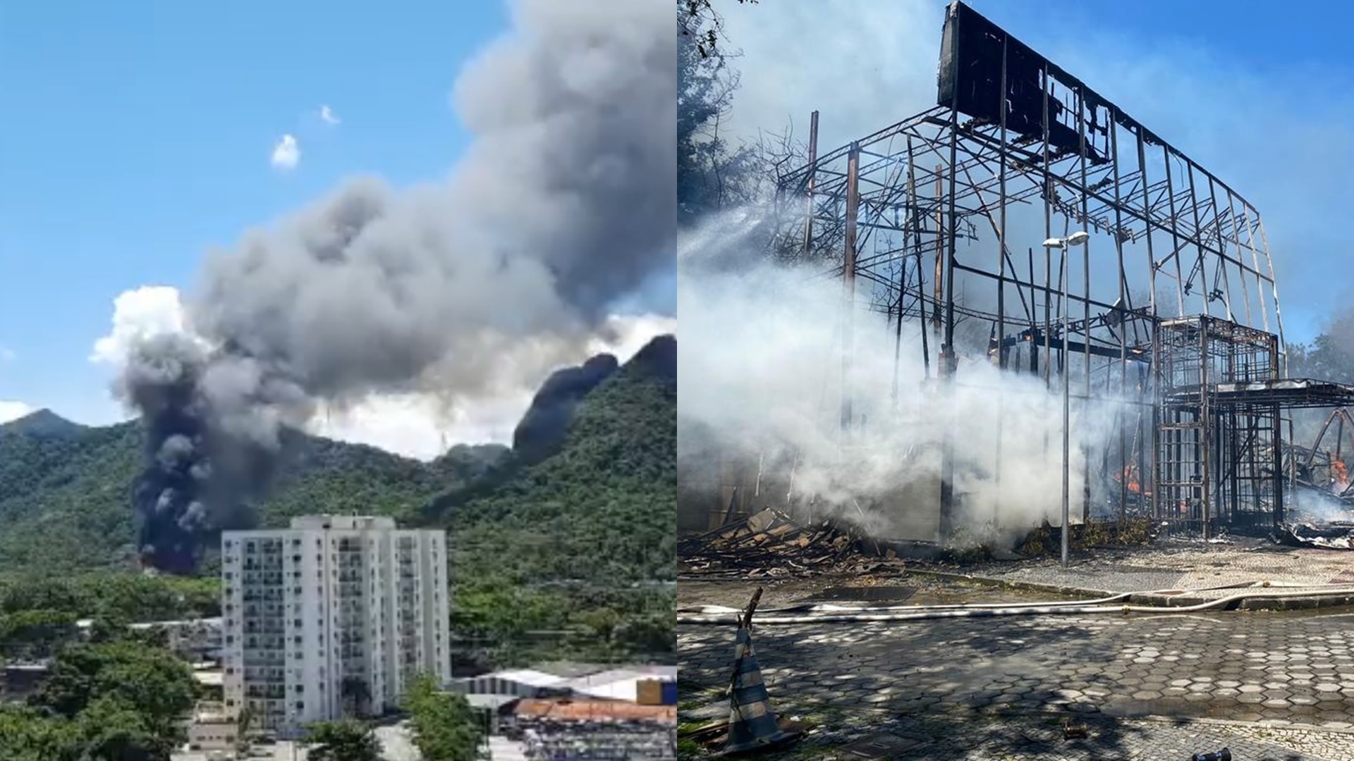Funcionária revela estrondo antes de incêndio em estúdio na Globo: “Saímos e explodiu”