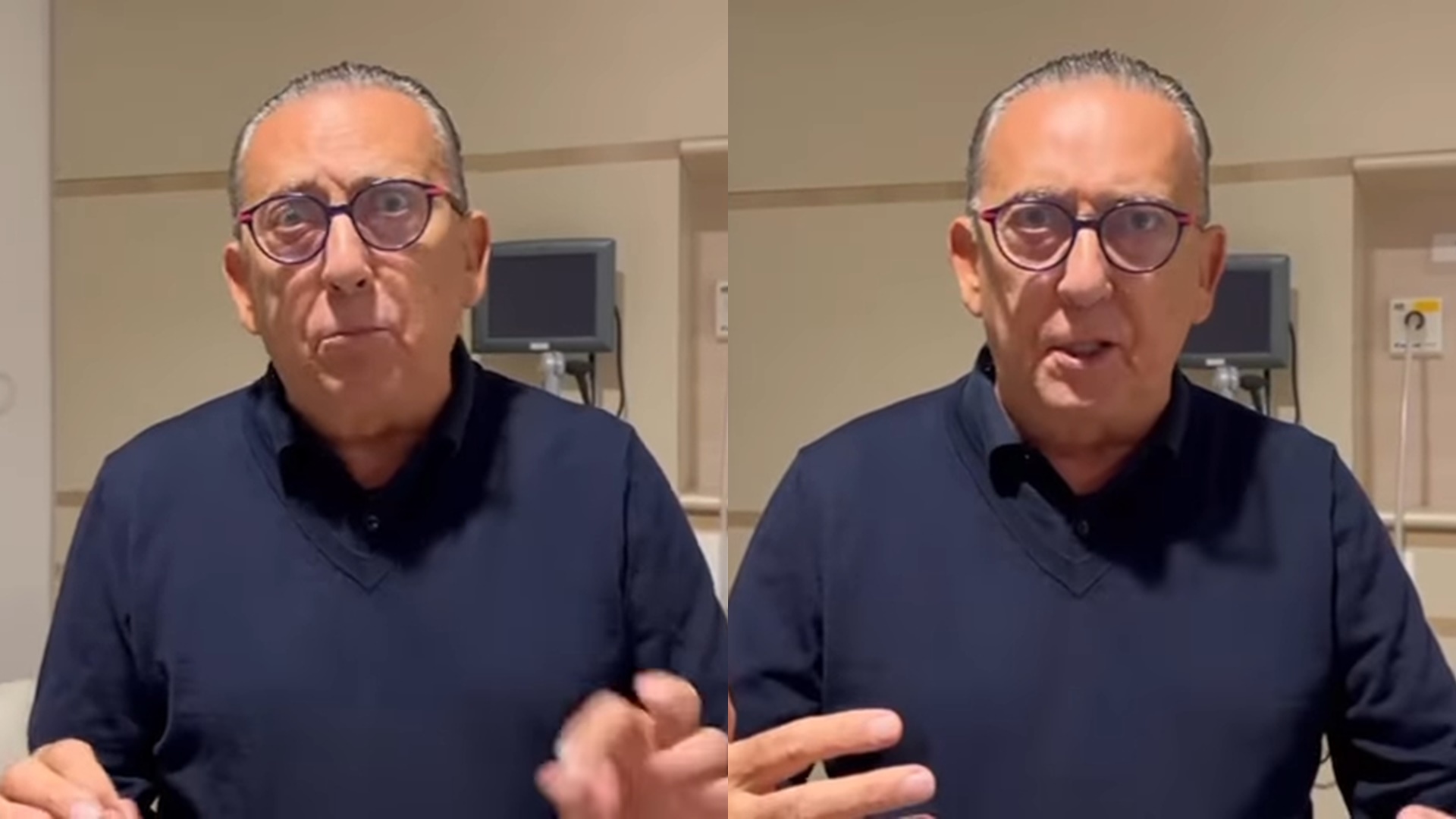 Galvão Bueno faz apelo desesperador após se recuperar da covid-19: “Tomem muito cuidado”