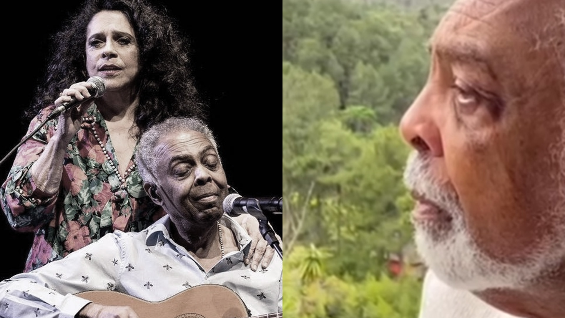 Gilberto Gil desabafa sobre ter de subir aos palcos após morte de Gal Costa: “Difícil”