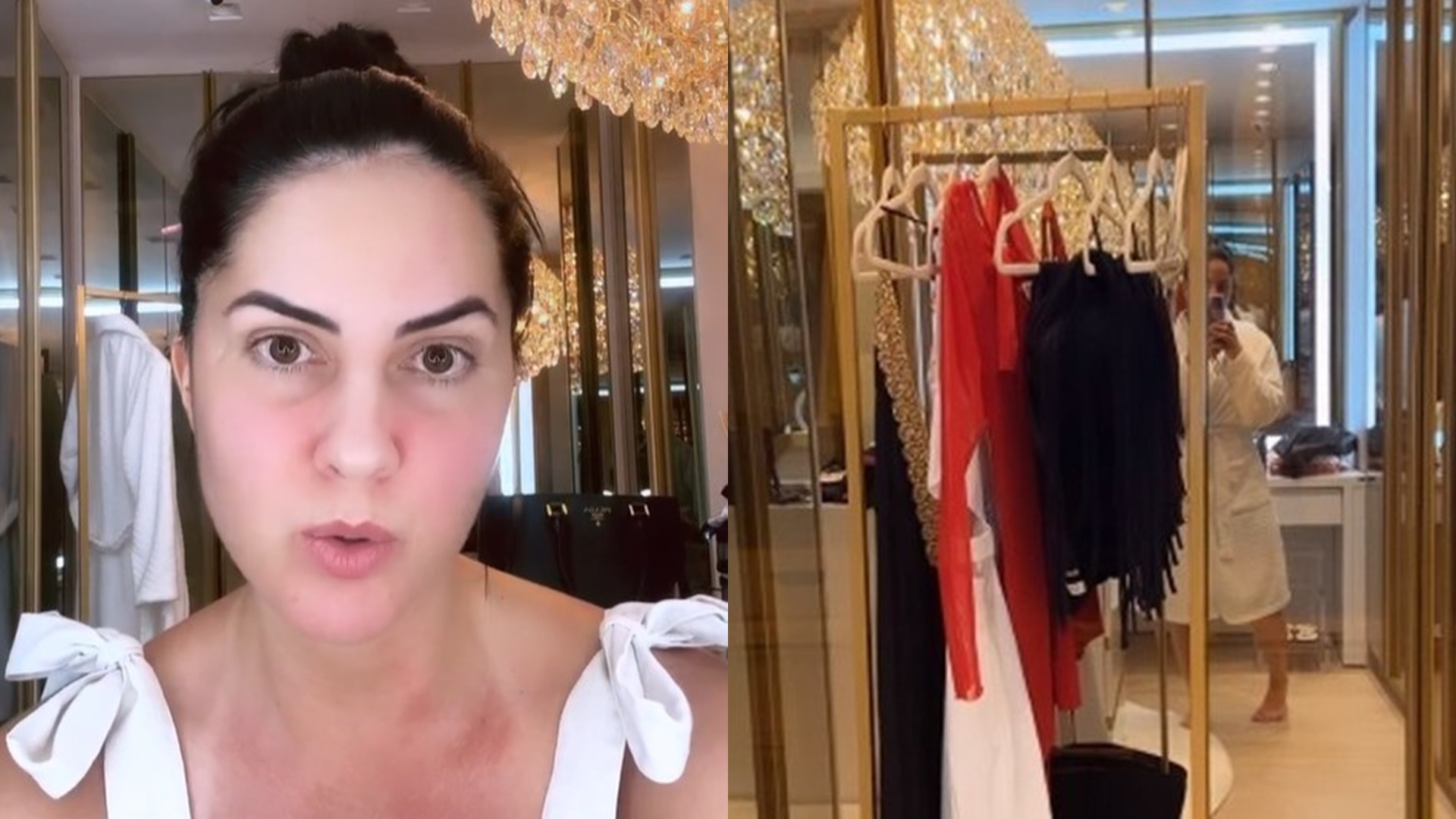 Graciele Lacerda exibe closet luxuoso em triplex que vive com Zezé di Camargo; confira
