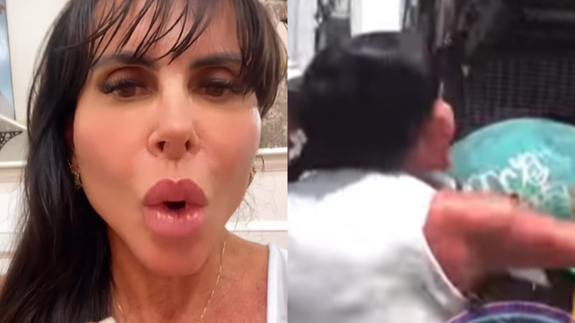 Gretchen se justifica após barraco na porta de casa e ataca rapaz: “Arrogante”