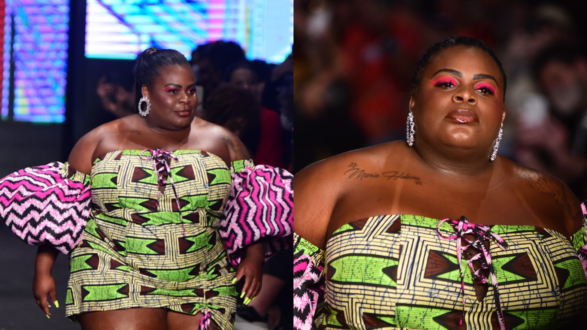 Jojo Todynho arrasa em desfile da SPFW com look extravagante e estampado