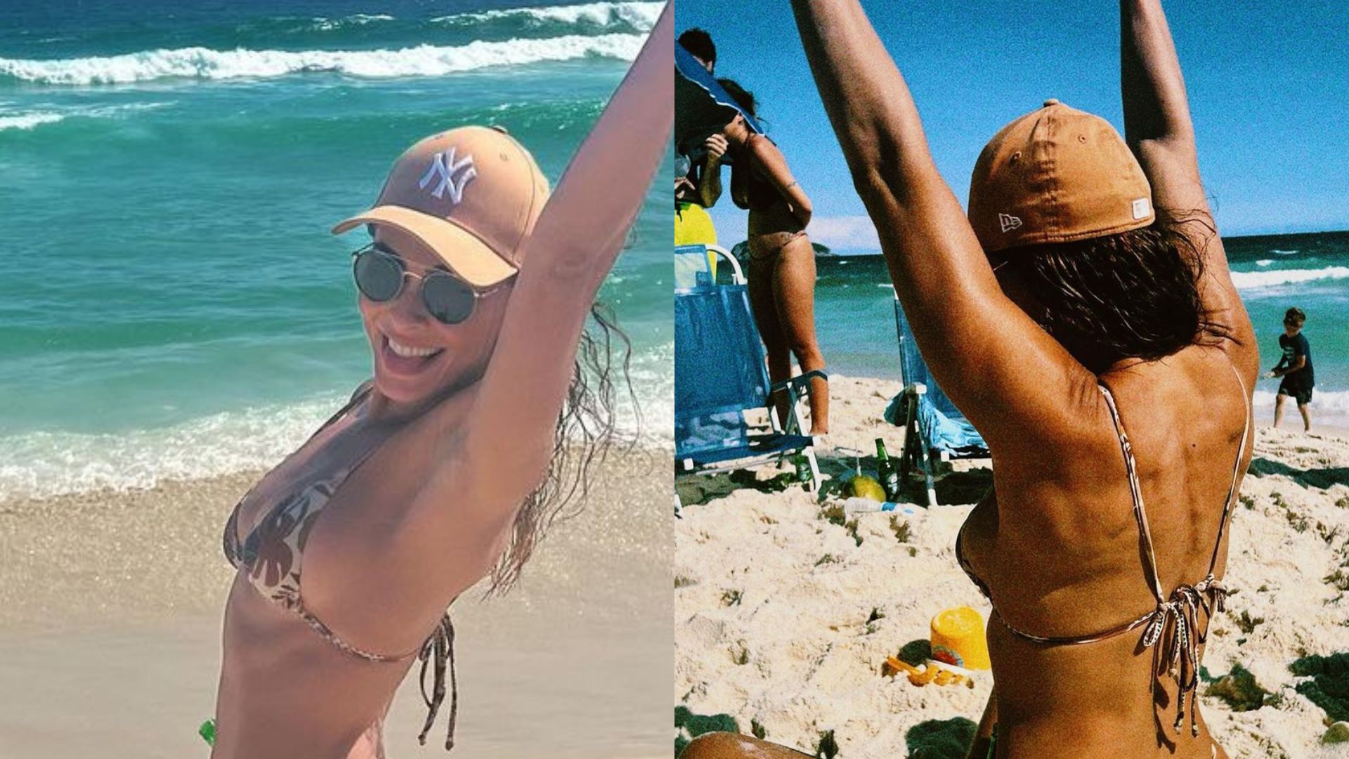 Juliana Paes curte dia de praia com biquíni minúsculo e mostra físico invejável: “Deusa”