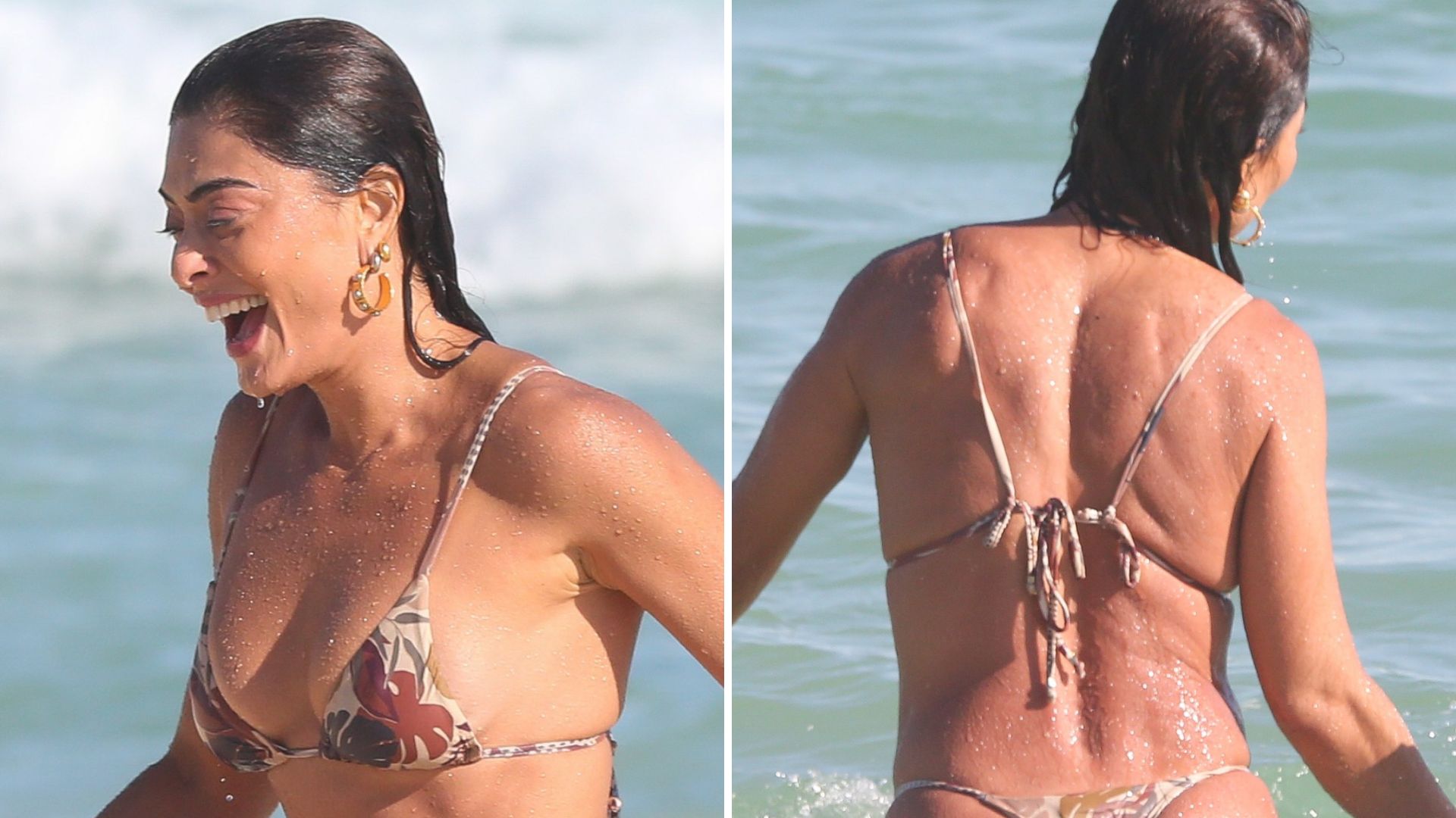 De fio-dental, Juliana Paes mostra corpo impressionante aos 43 anos em flagras indiscretos