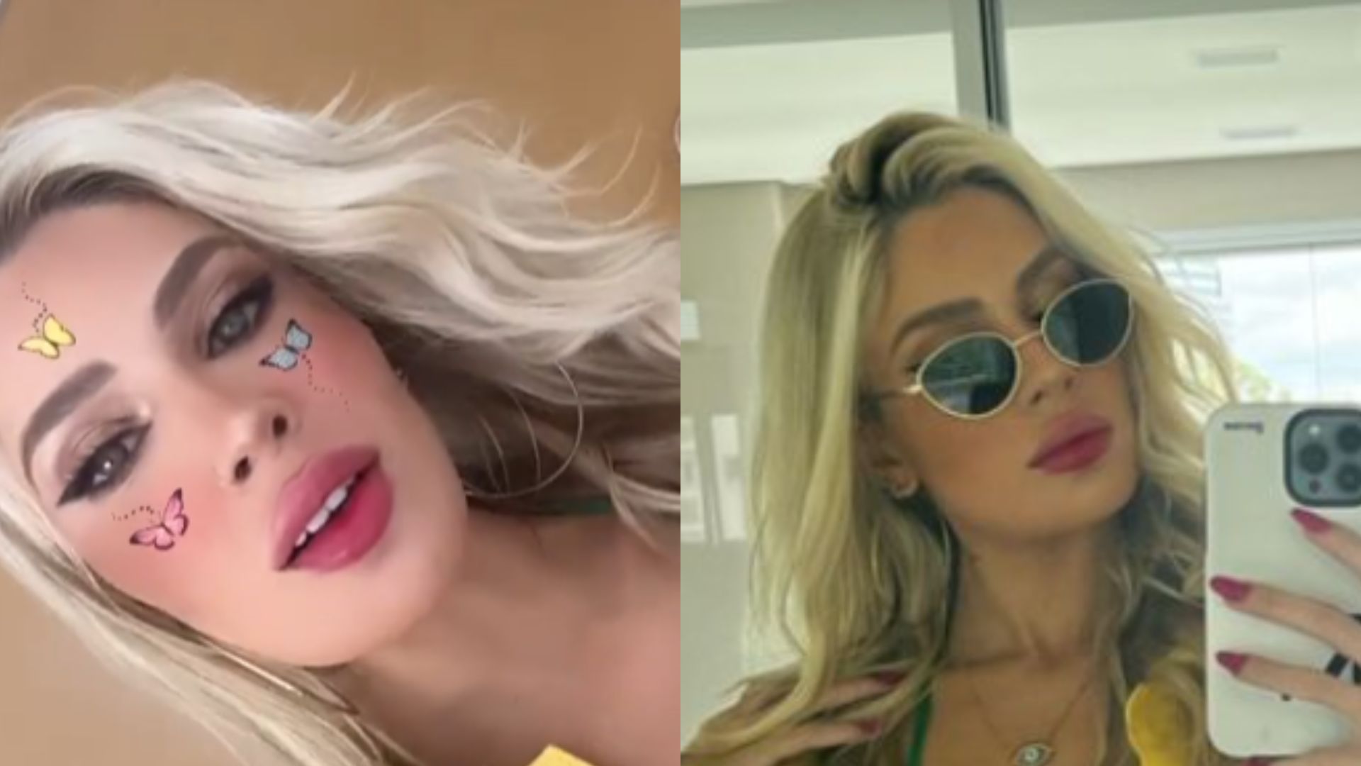 Karoline Lima exibe look decotado para primeiro jogo do Brasil na Copa do Mundo