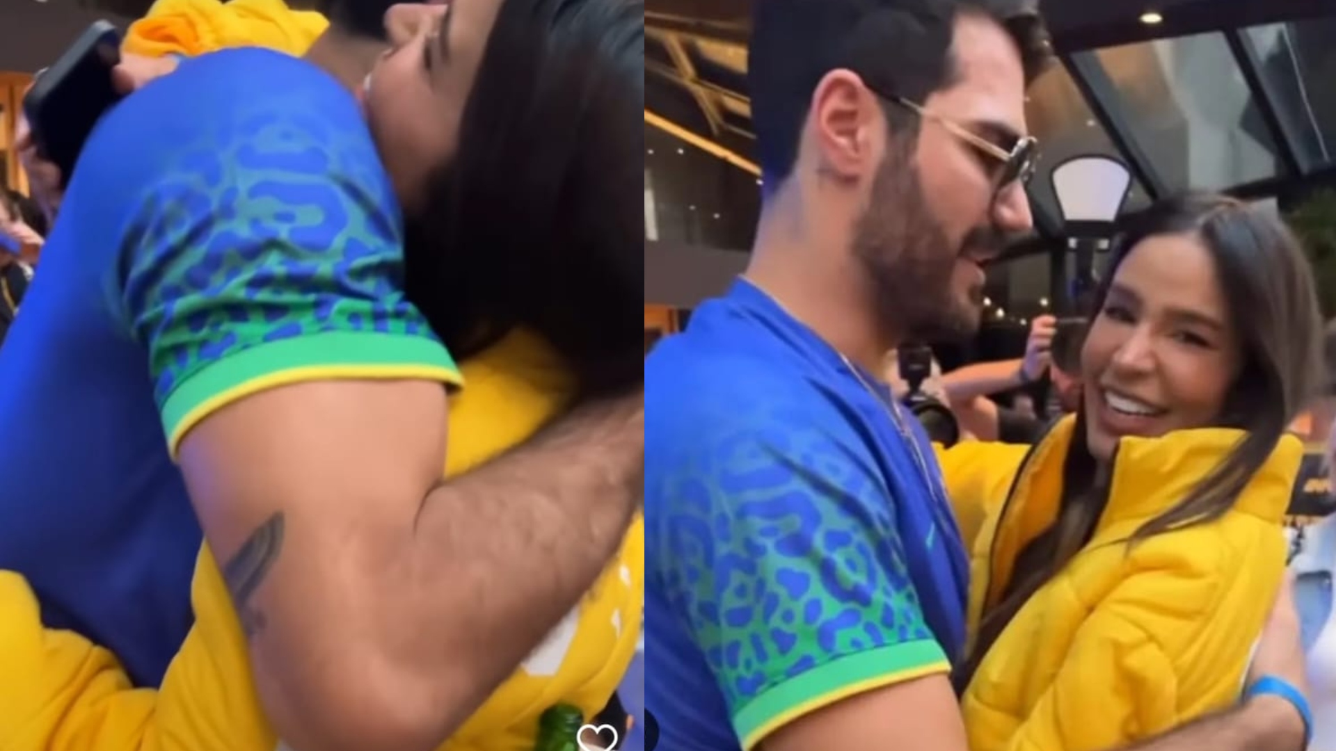 Mesmo após fim de romance em ‘A Fazenda’, Shayan e Kerline são flagrados aos beijos em reencontro