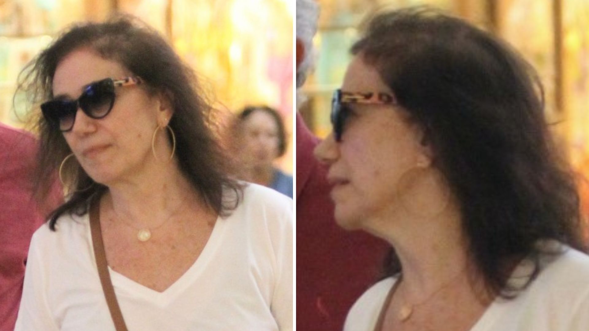 Lilia Cabral faz rara aparição com o marido em shopping no Rio de Janeiro