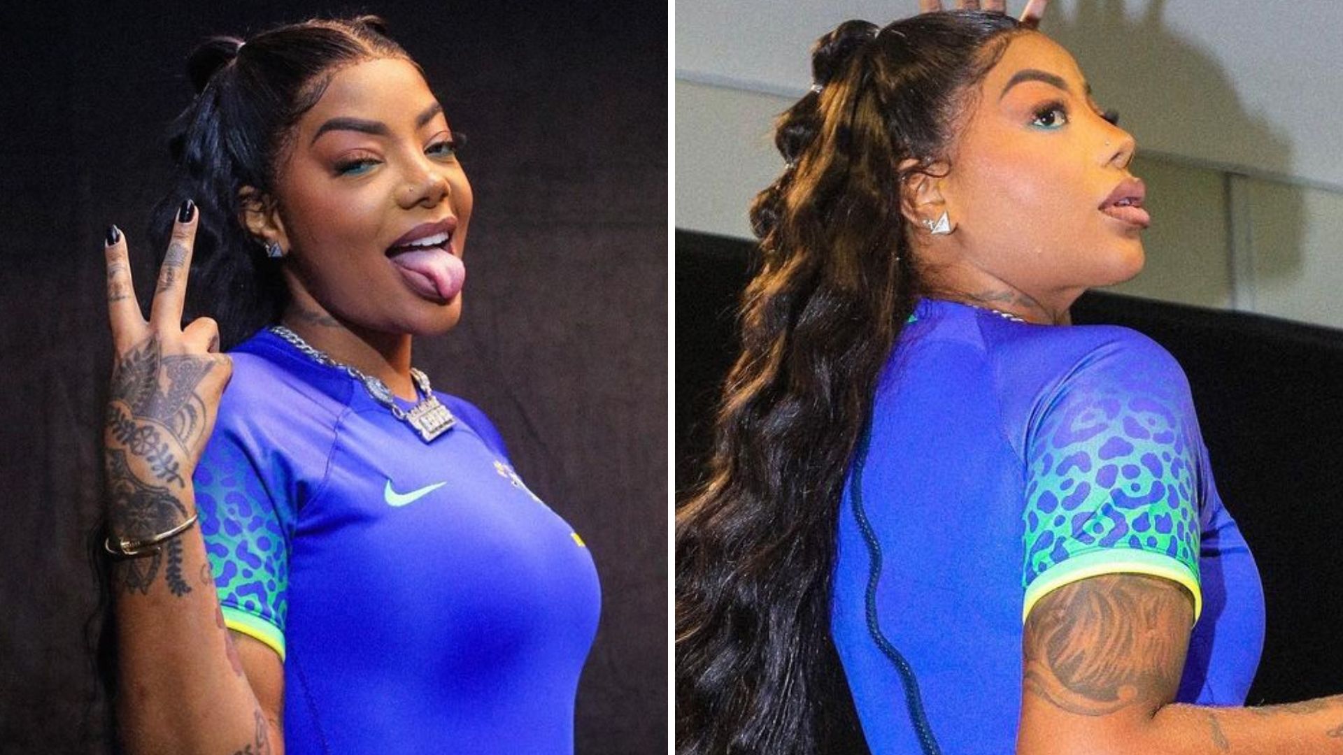 Ludmilla faz show especial para Copa e mostra calcinha em look transparente: “Rainha”