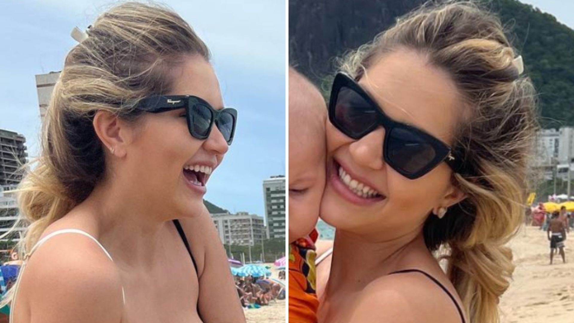 Filha de Leandro posa de biquíni após ser mãe e desabafa: “Aparência não é mais importante”