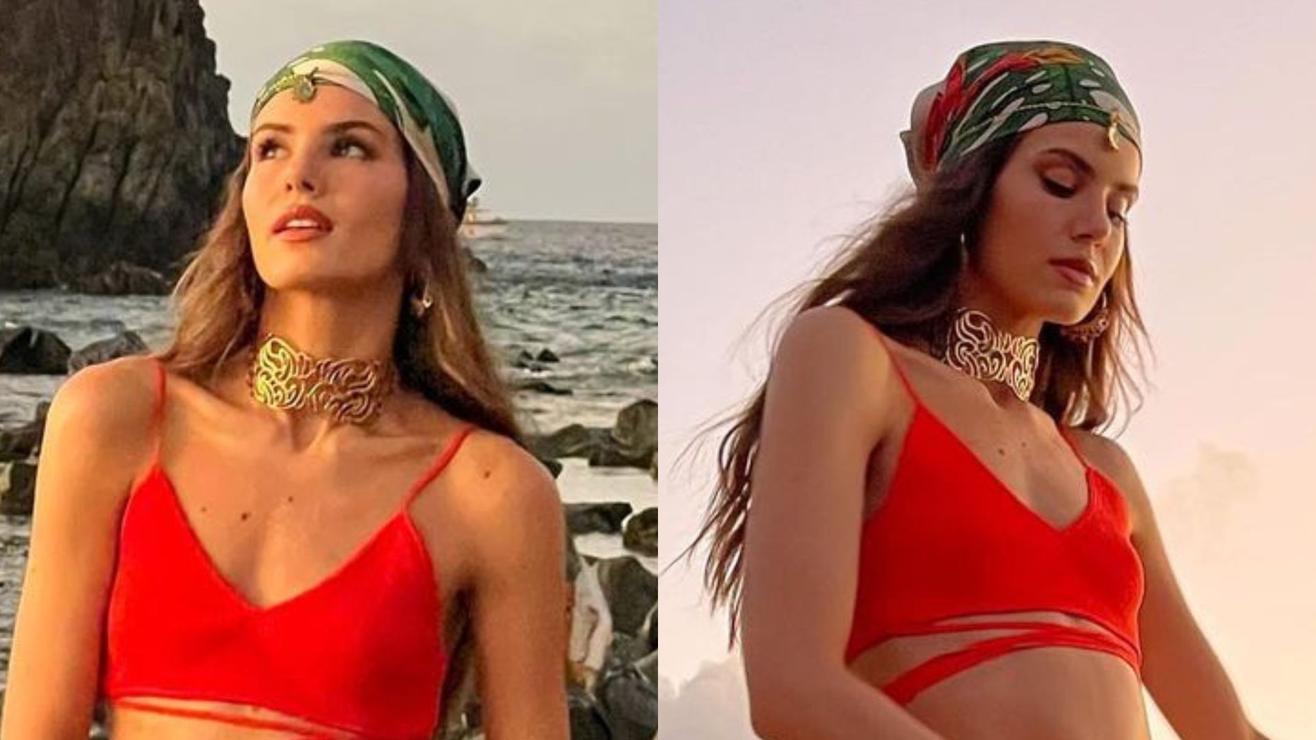 Magérrima, Camila Queiroz elege look estiloso e ostenta barriga sarada: “Absurdo”