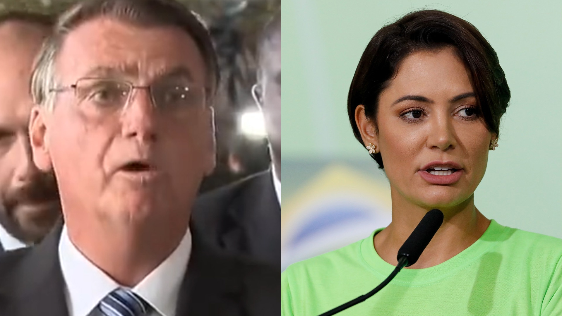 Michelle Bolsonaro não aparece ao lado de Jair em pronunciamento e web reage: “Não foi”