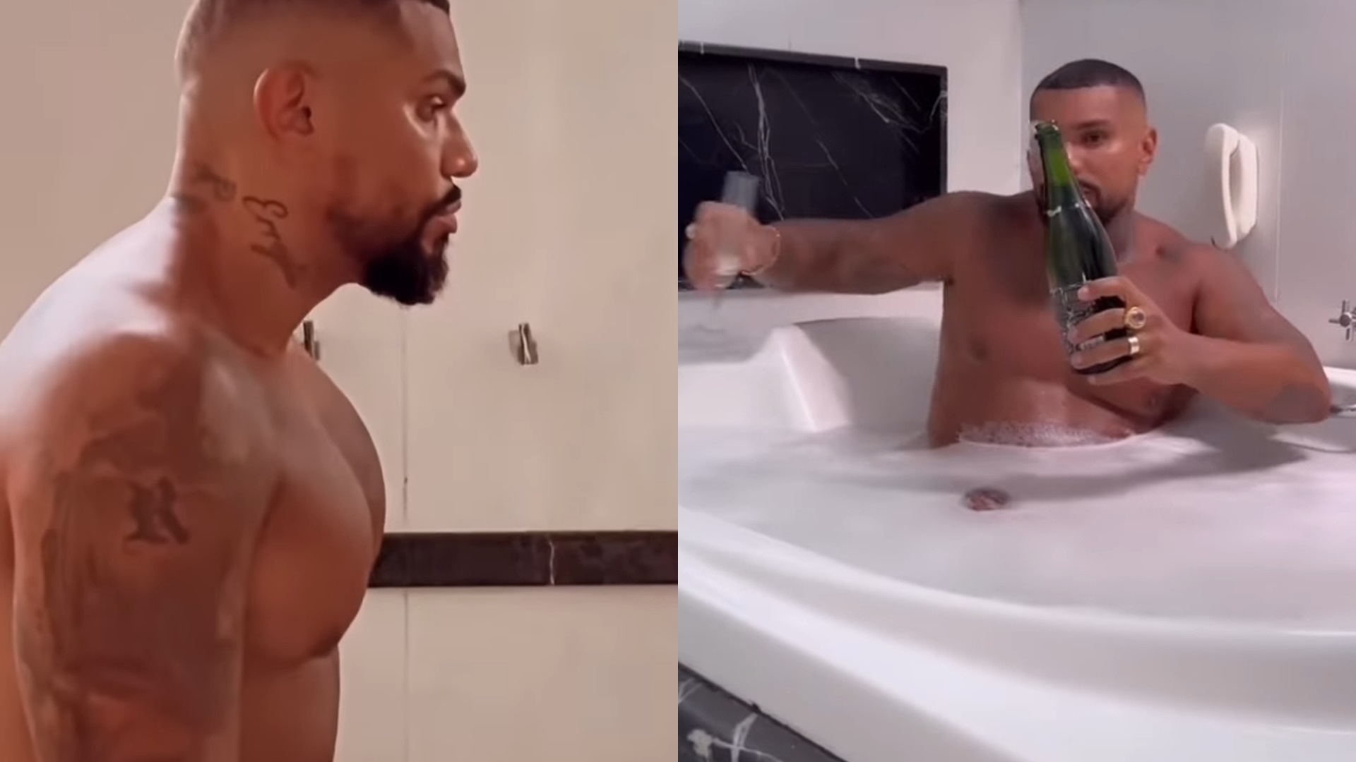 Naldo escandaliza e exibe corpão totalmente nu em gravação de novo clipe: “Fogo”