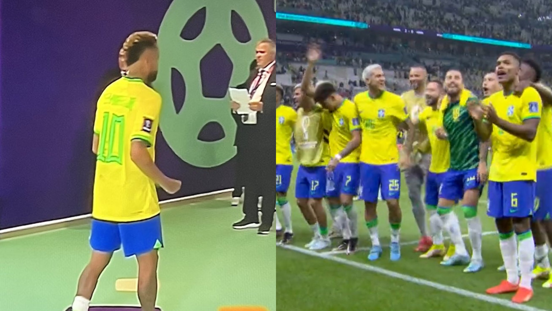 Gente? Neymar ignora comemoração de jogadores após vitória e deixa campo sozinho no Catar