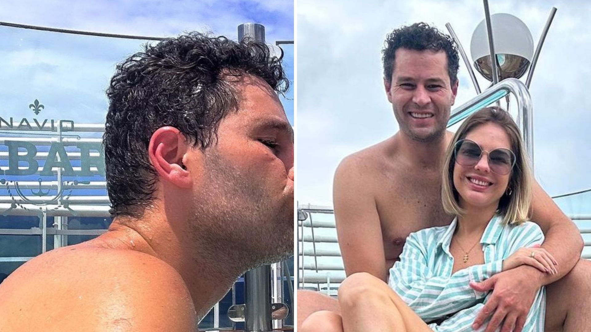 Pedro Leonardo e esposa dão beijão em viagem após reconciliação: “Não vale enjoar”