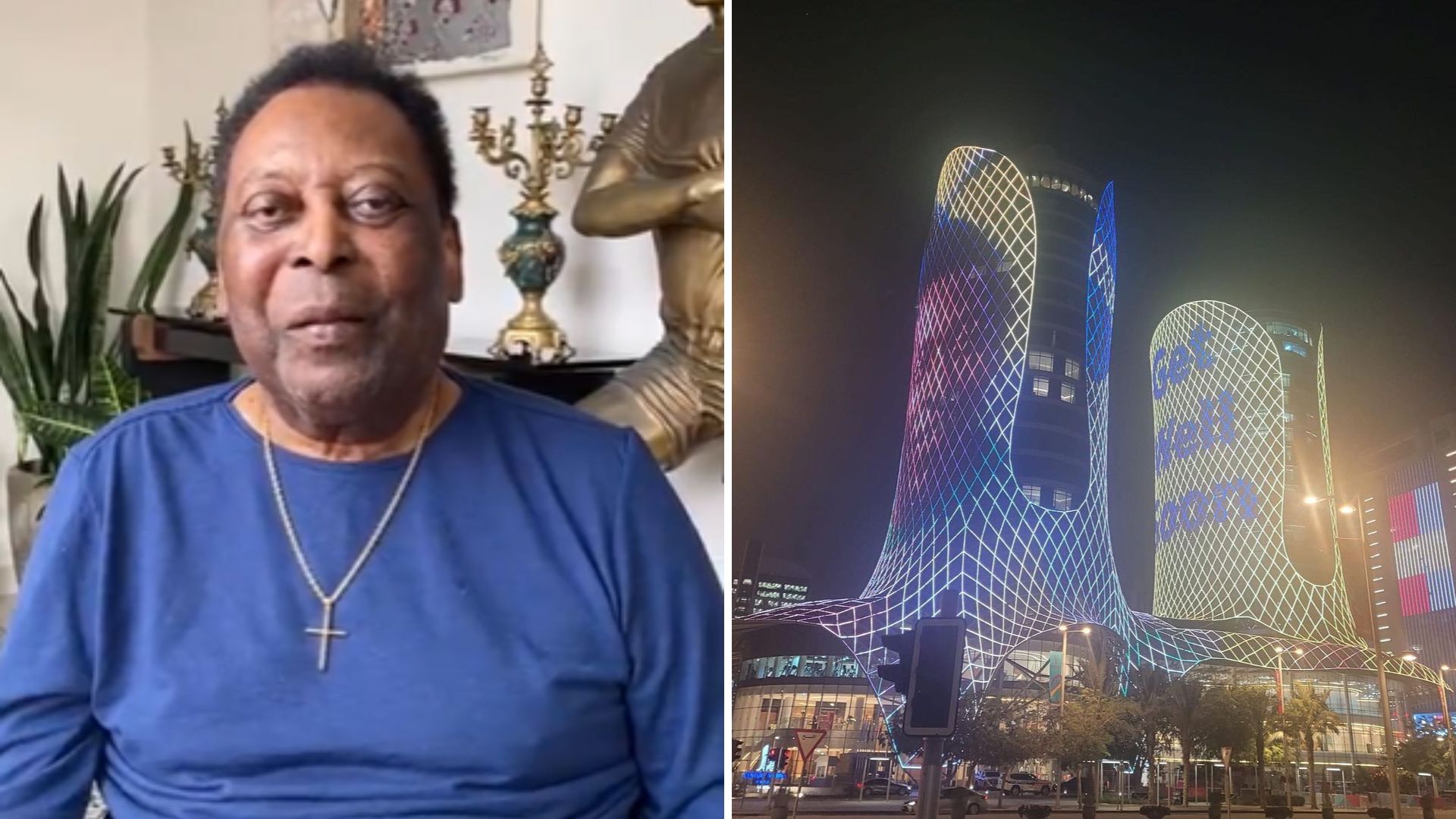 Pelé tranquiliza fãs e agradece homenagens na Copa do Mundo: “Boas energias”