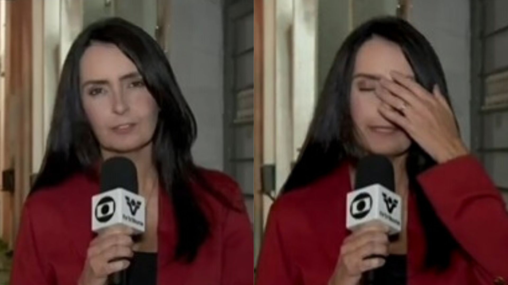 Repórter da Rede Globo desmaia durante jornal ao vivo e é levada às pressas para clínica: “No chão”