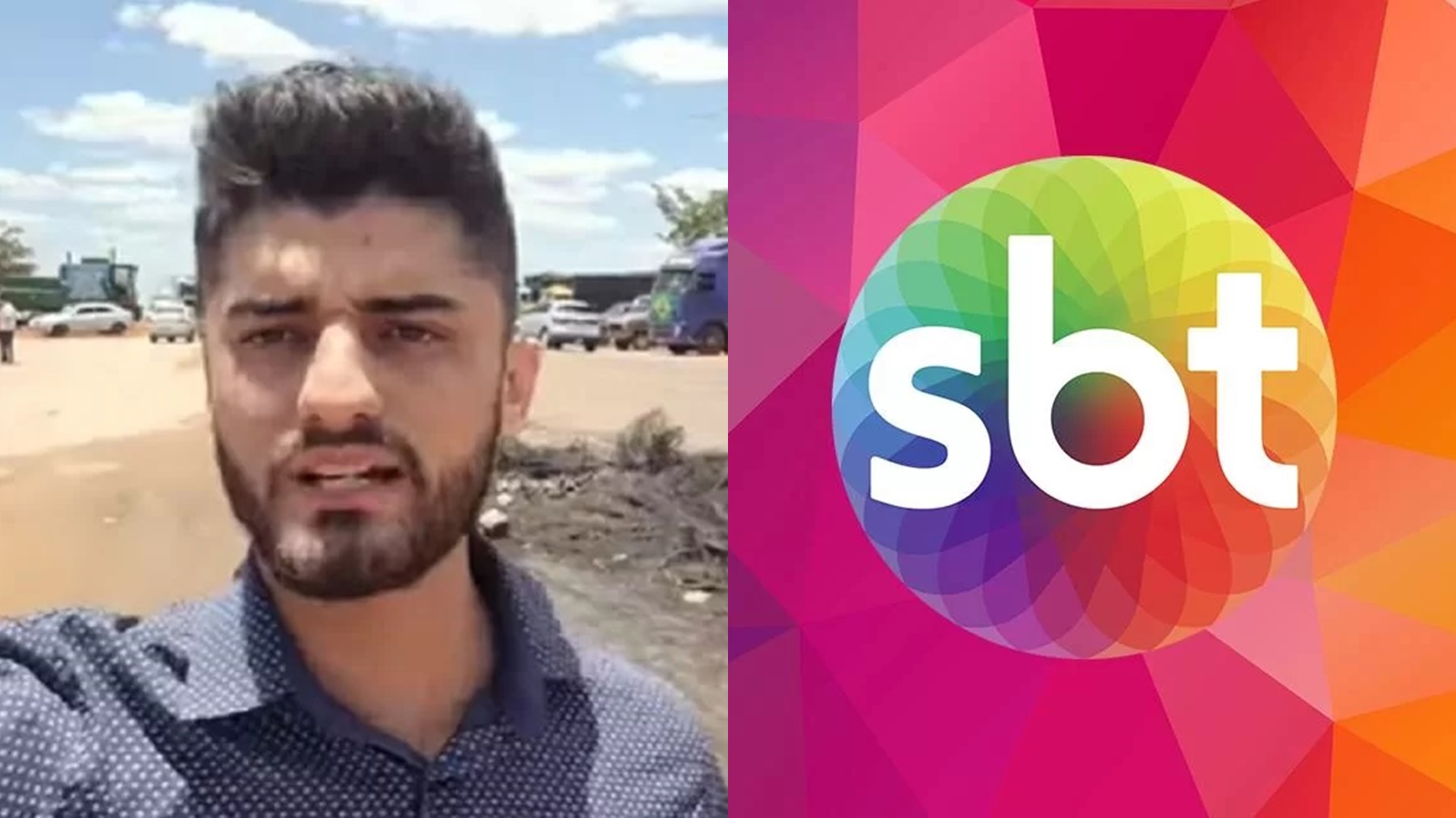 Repórter do SBT é ameaçado ao vivo ao cobrir protesto: “Mandaram chegar na voadora”