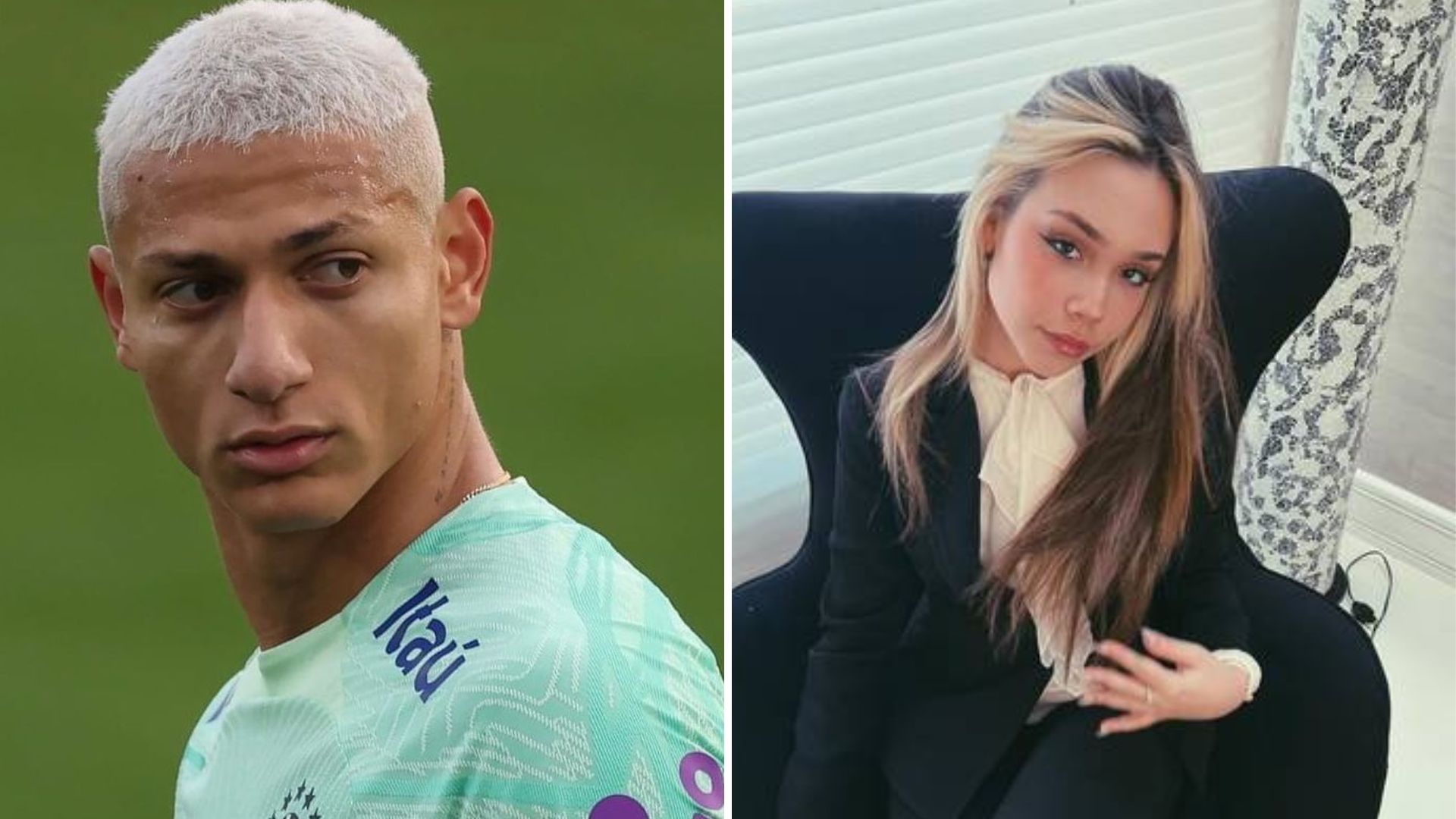Modelo dá em cima de Richarlison após vitória na Copa e craque reage: “Meu homem”