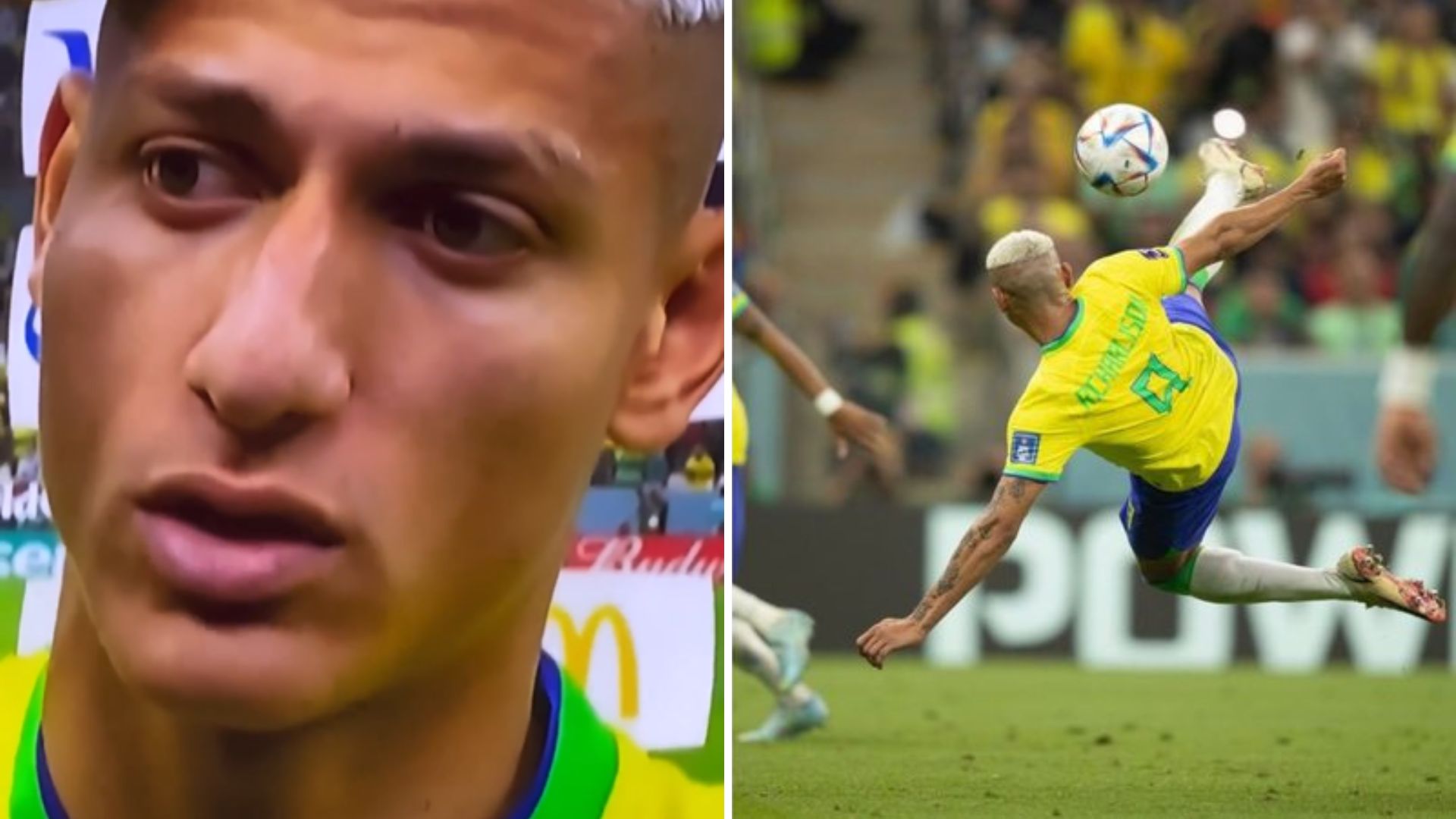 Conseguiu! Richarlison vinha treinando gol de voleio durante preparação para Copa: “Histórico”