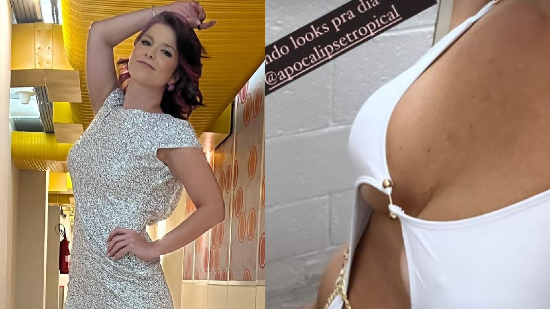 Samara Felippo aposta em maiô cavado e exibe curvas em decote profundo: “Testando”