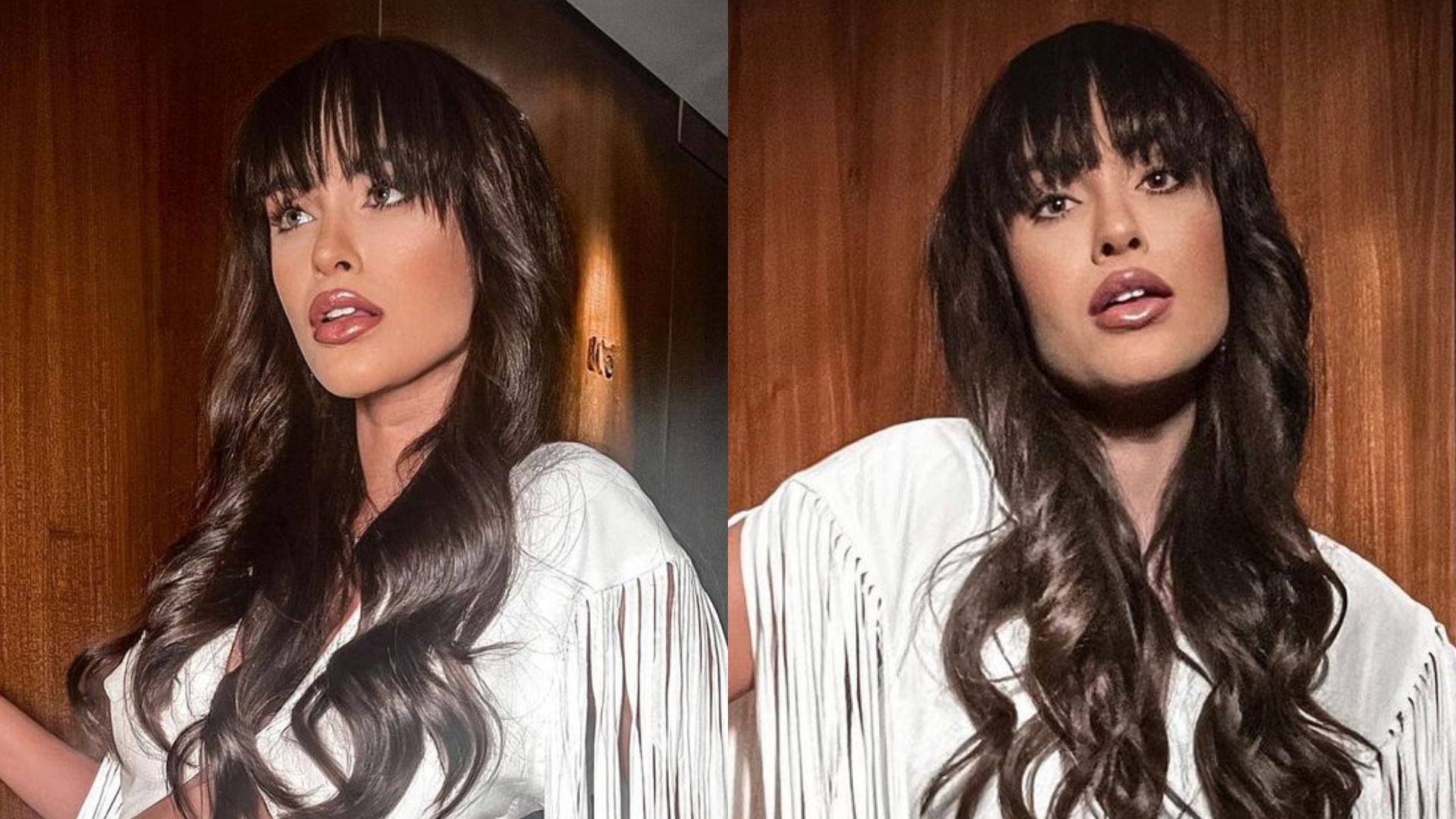 Sarah Andrade arrasa usando minissaia branca e faz pose ousada: “Espetacular”